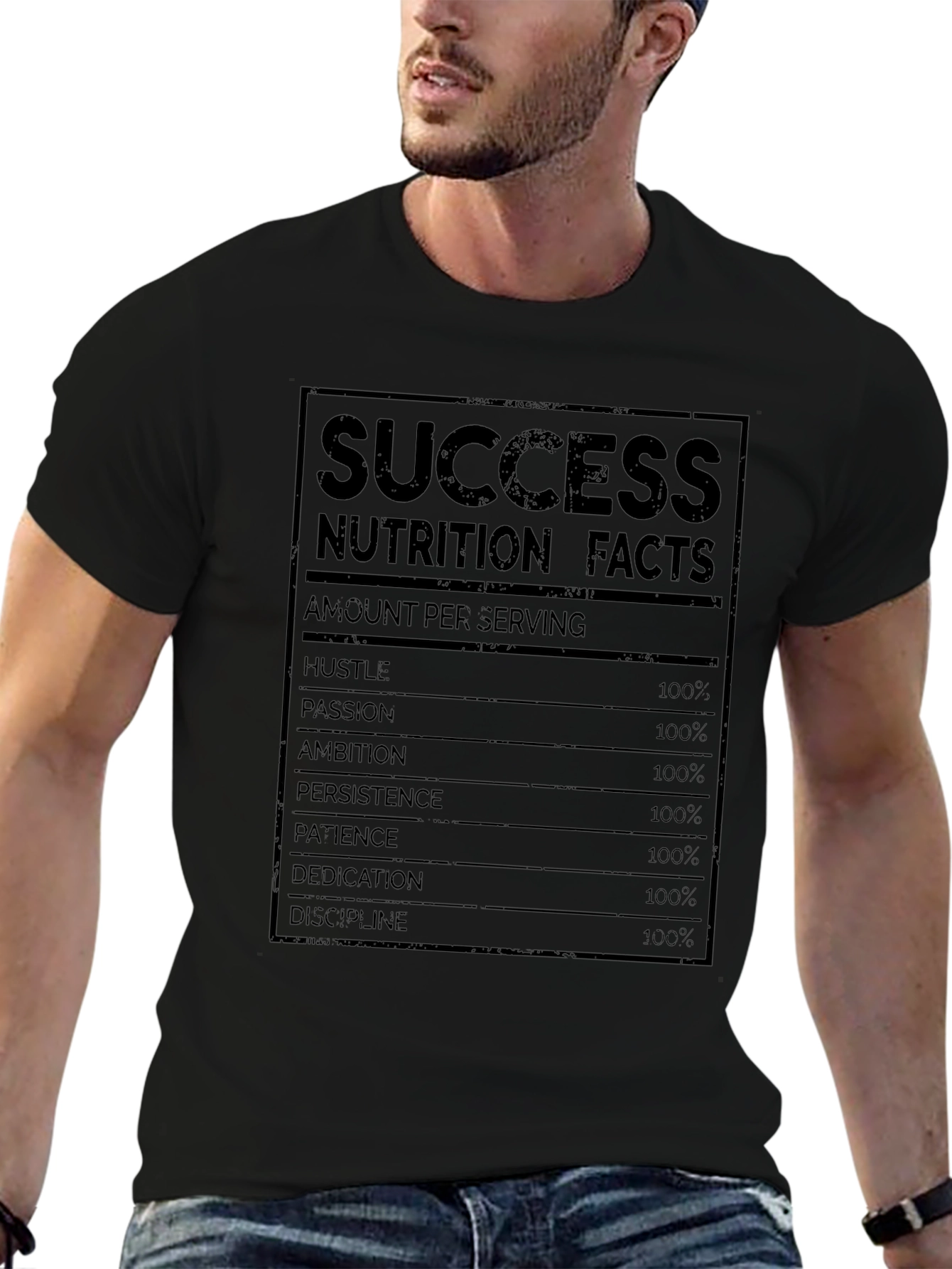 Success Nutrition Facts Graphic T-Shirt