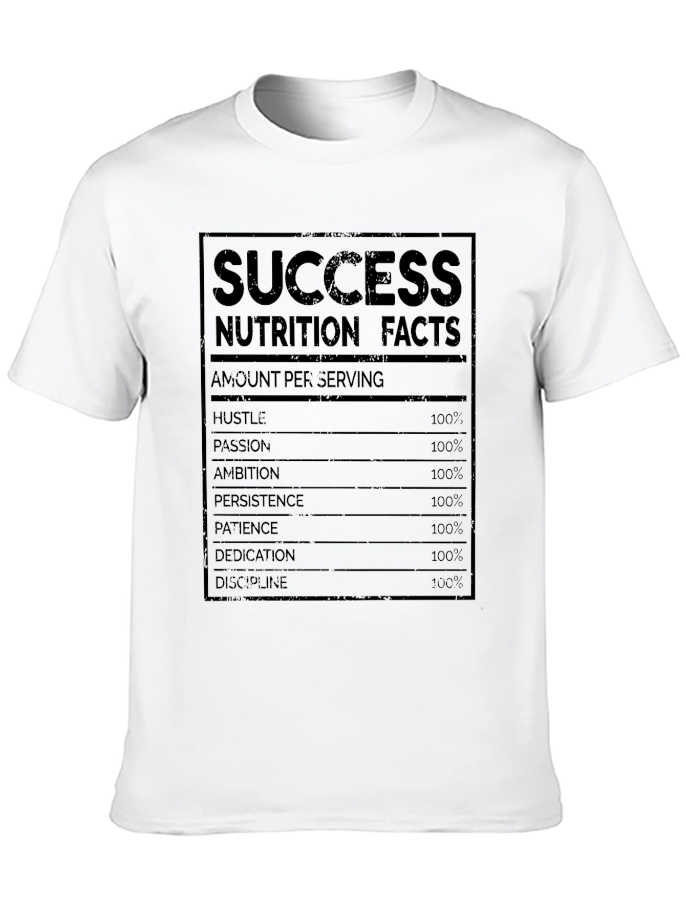 Success Nutrition Facts Graphic T-Shirt