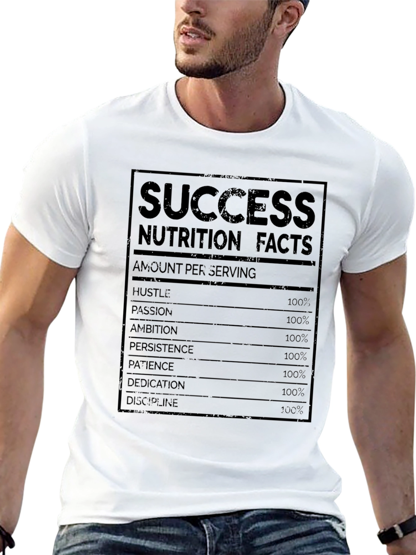 Success Nutrition Facts Graphic T-Shirt