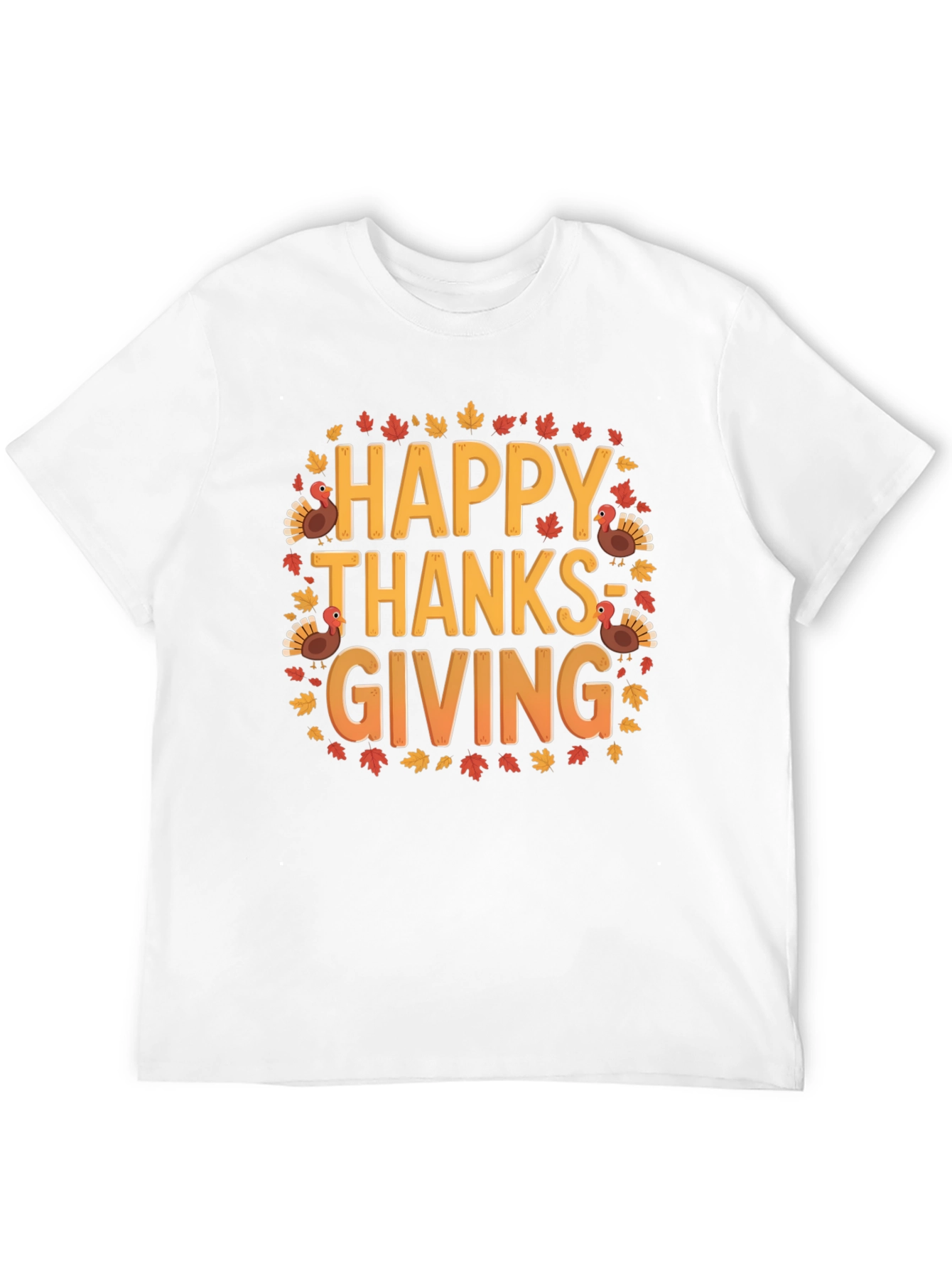 Happy Thanksgiving T-Shirt - Festive Autumn Design