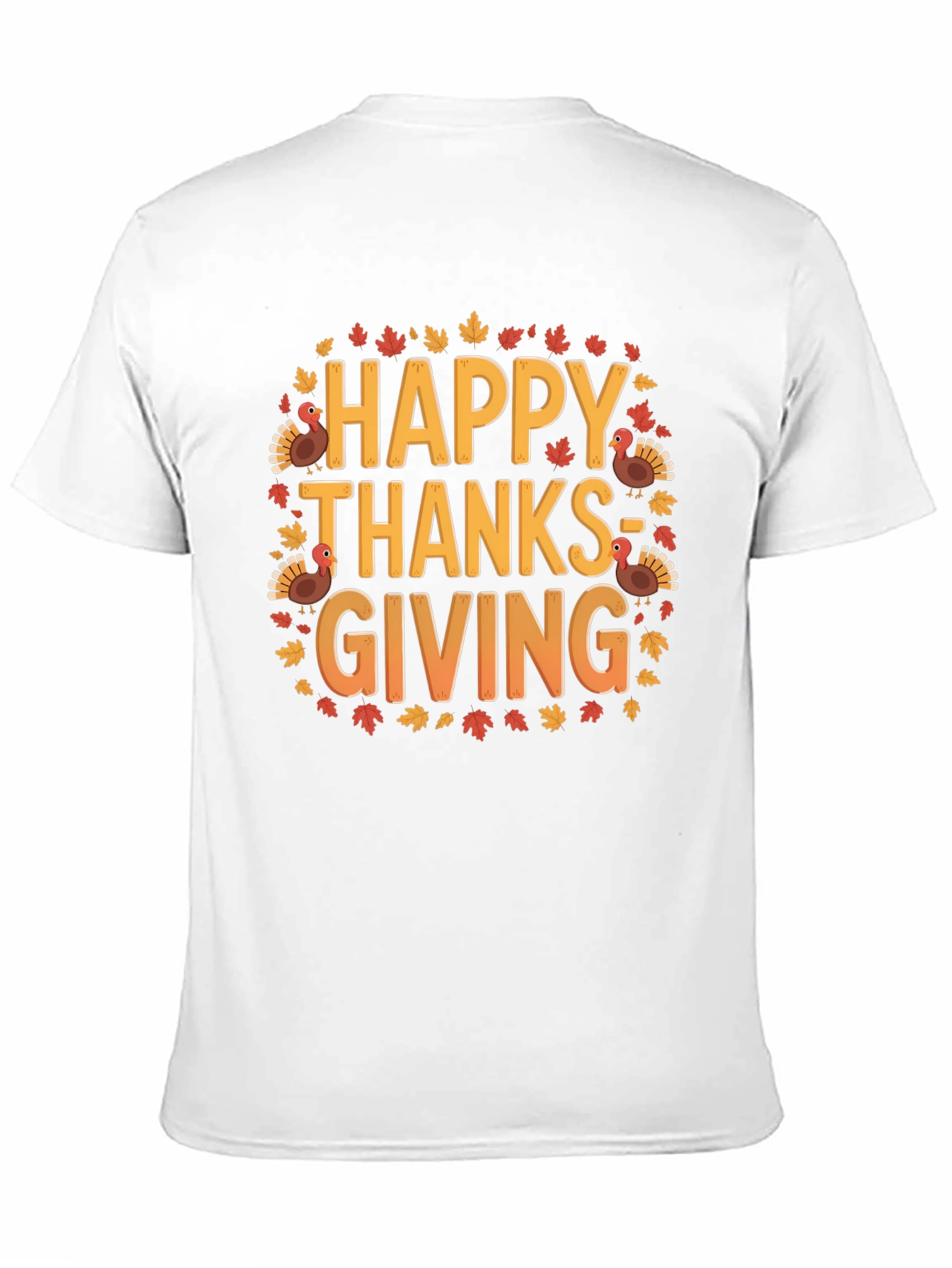 Happy Thanksgiving T-Shirt - Festive Autumn Design