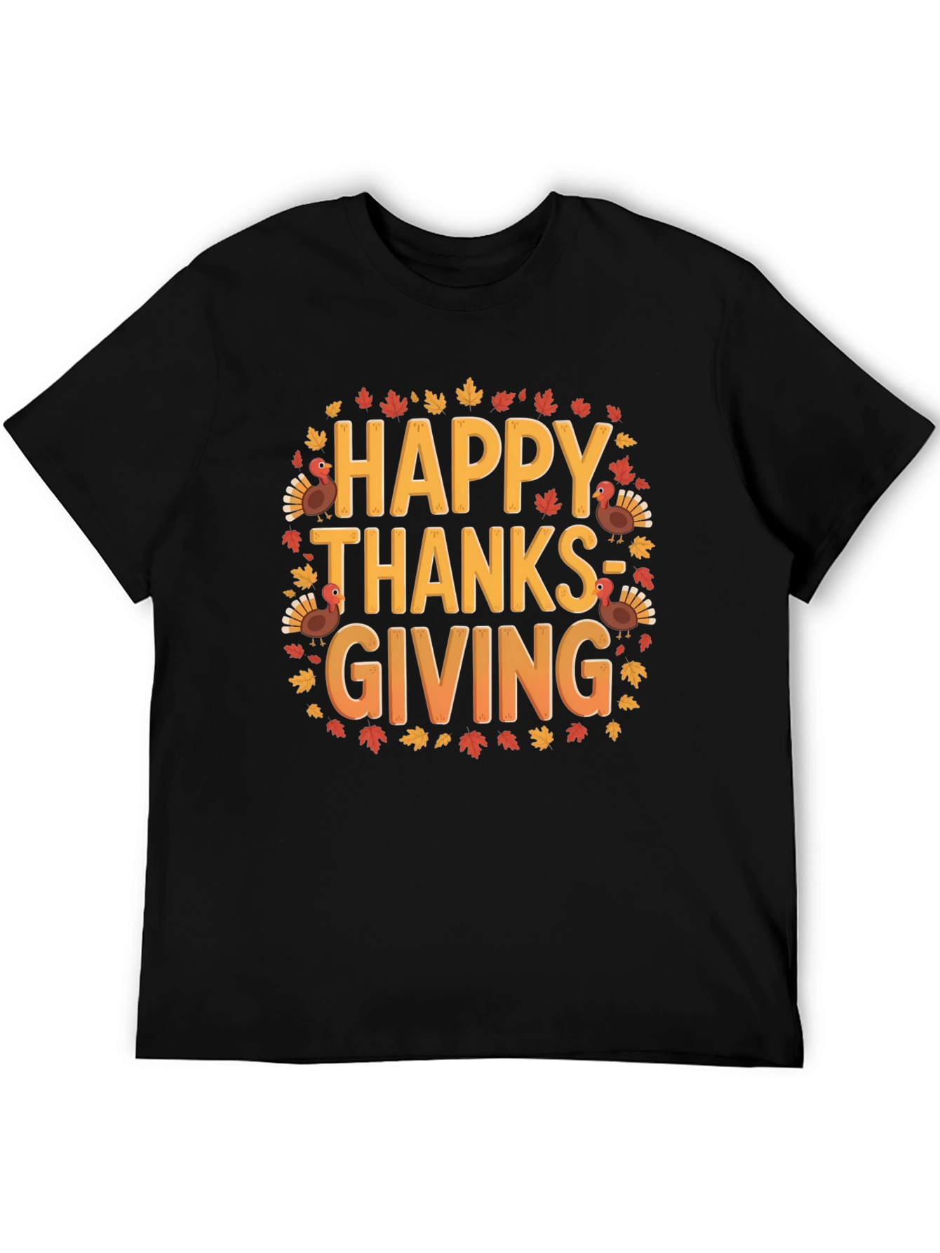 Happy Thanksgiving T-Shirt - Festive Autumn Design