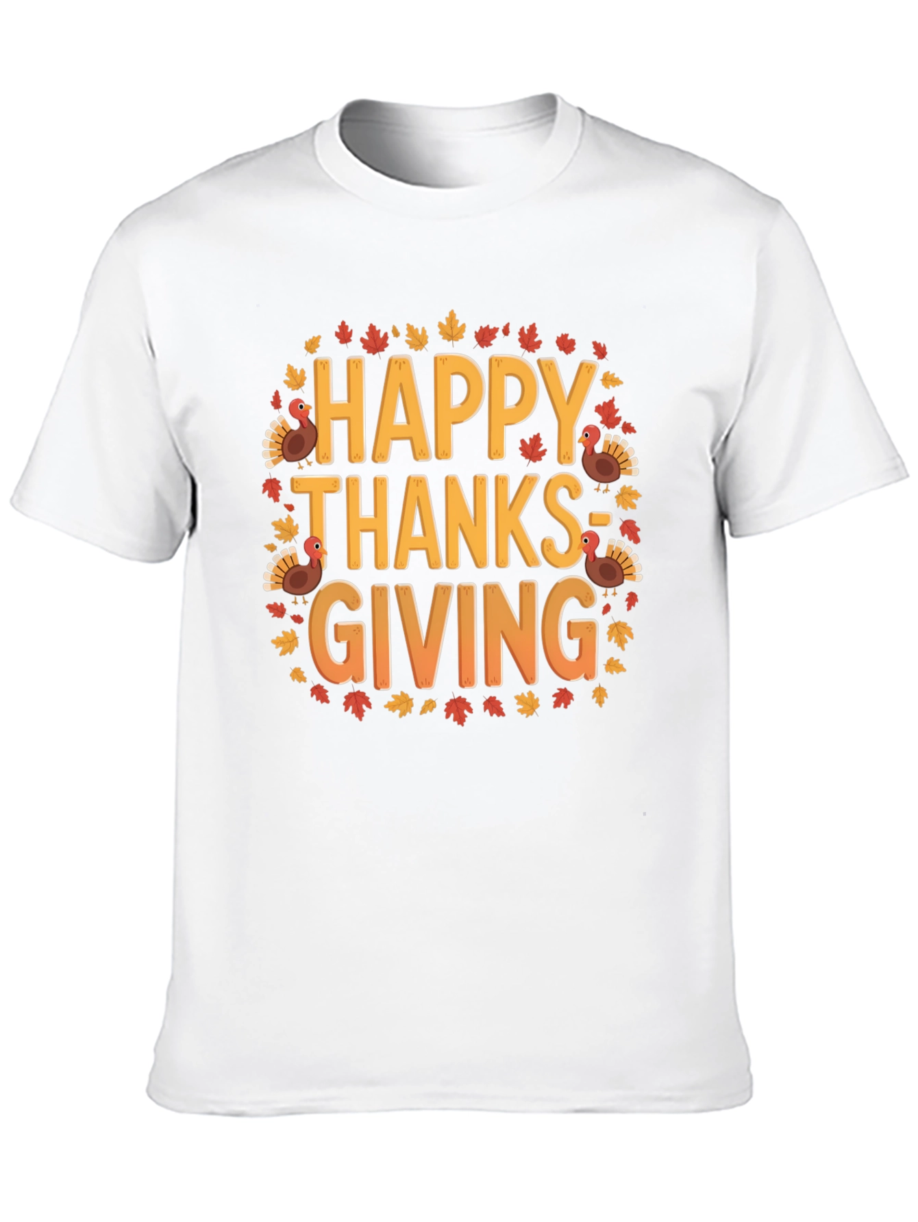 Happy Thanksgiving T-Shirt - Festive Autumn Design