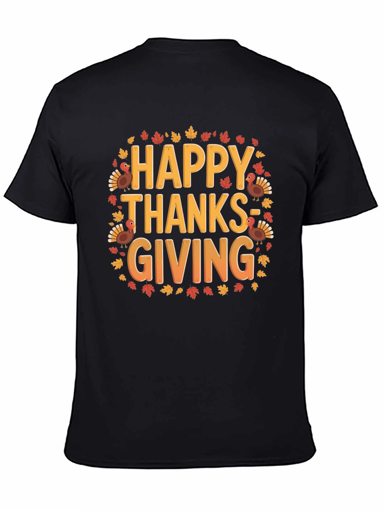 Happy Thanksgiving T-Shirt - Festive Autumn Design