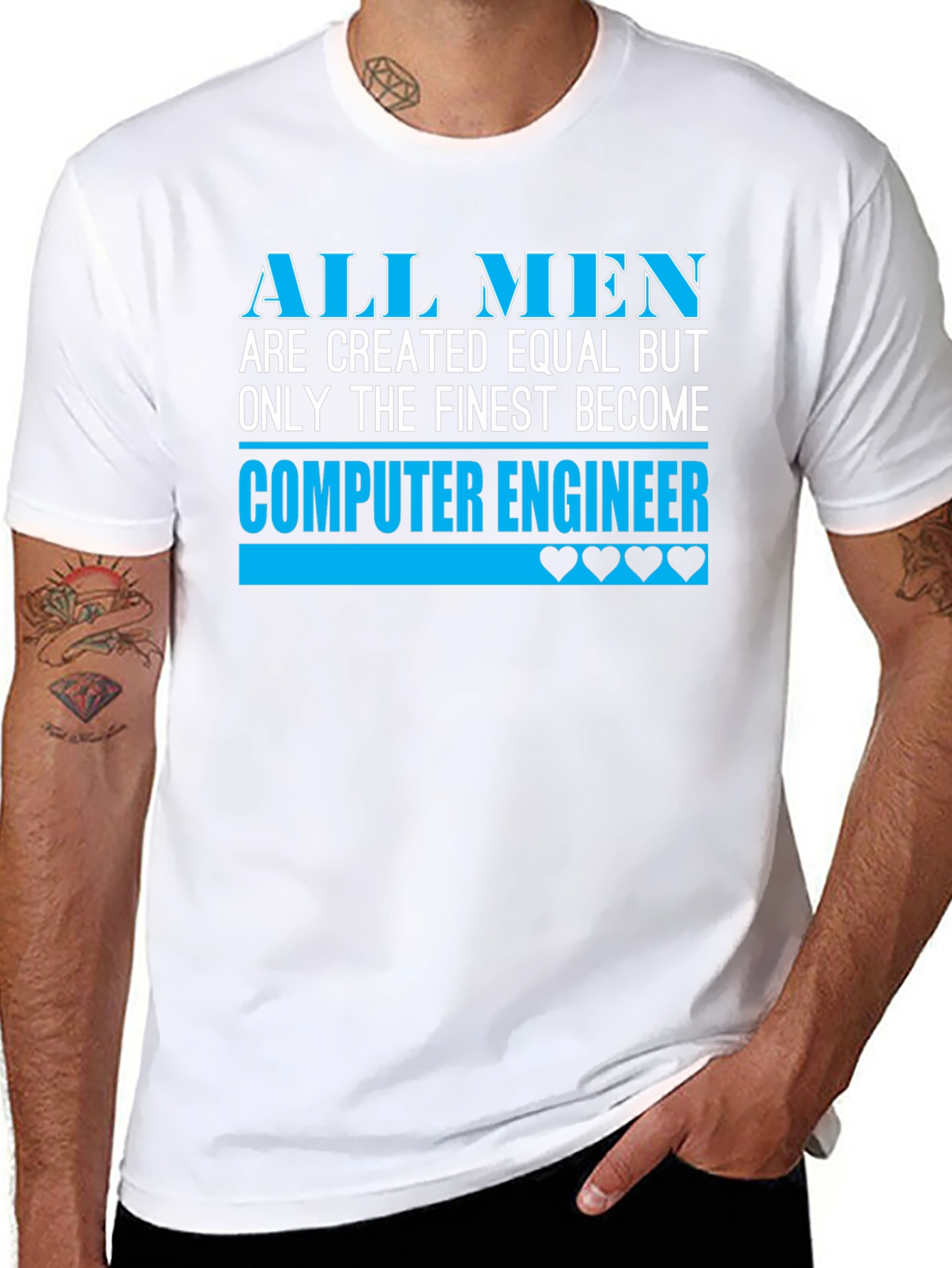 Finest Computer Engineer Graphic Tee - Black