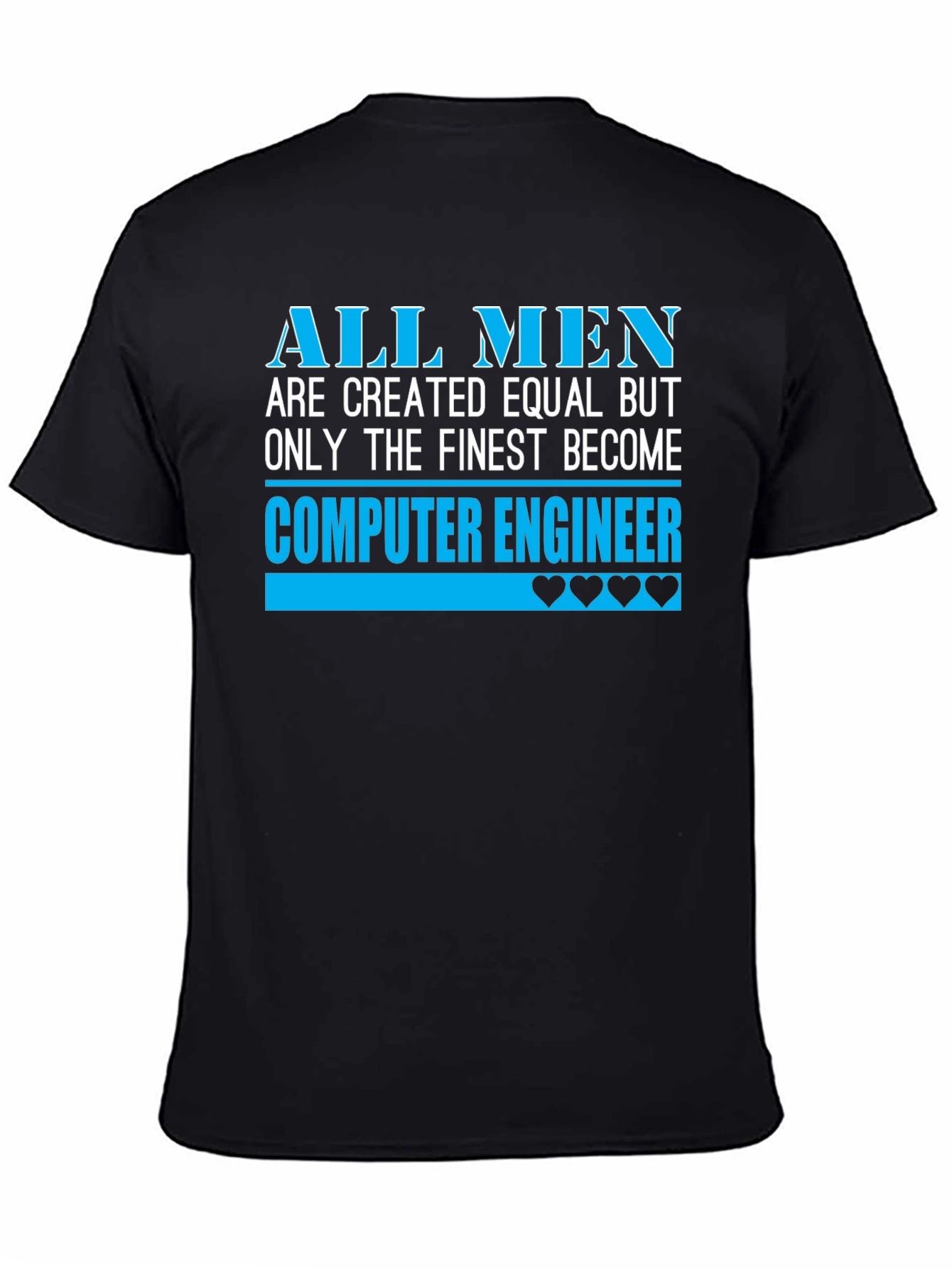 Finest Computer Engineer Graphic Tee - Black