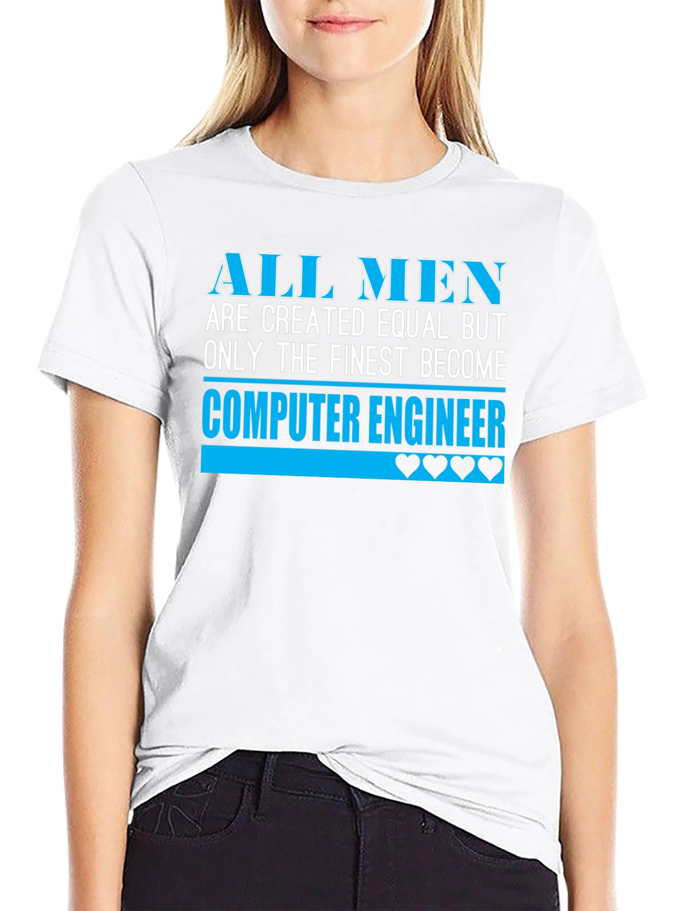 Finest Computer Engineer Graphic Tee - Black