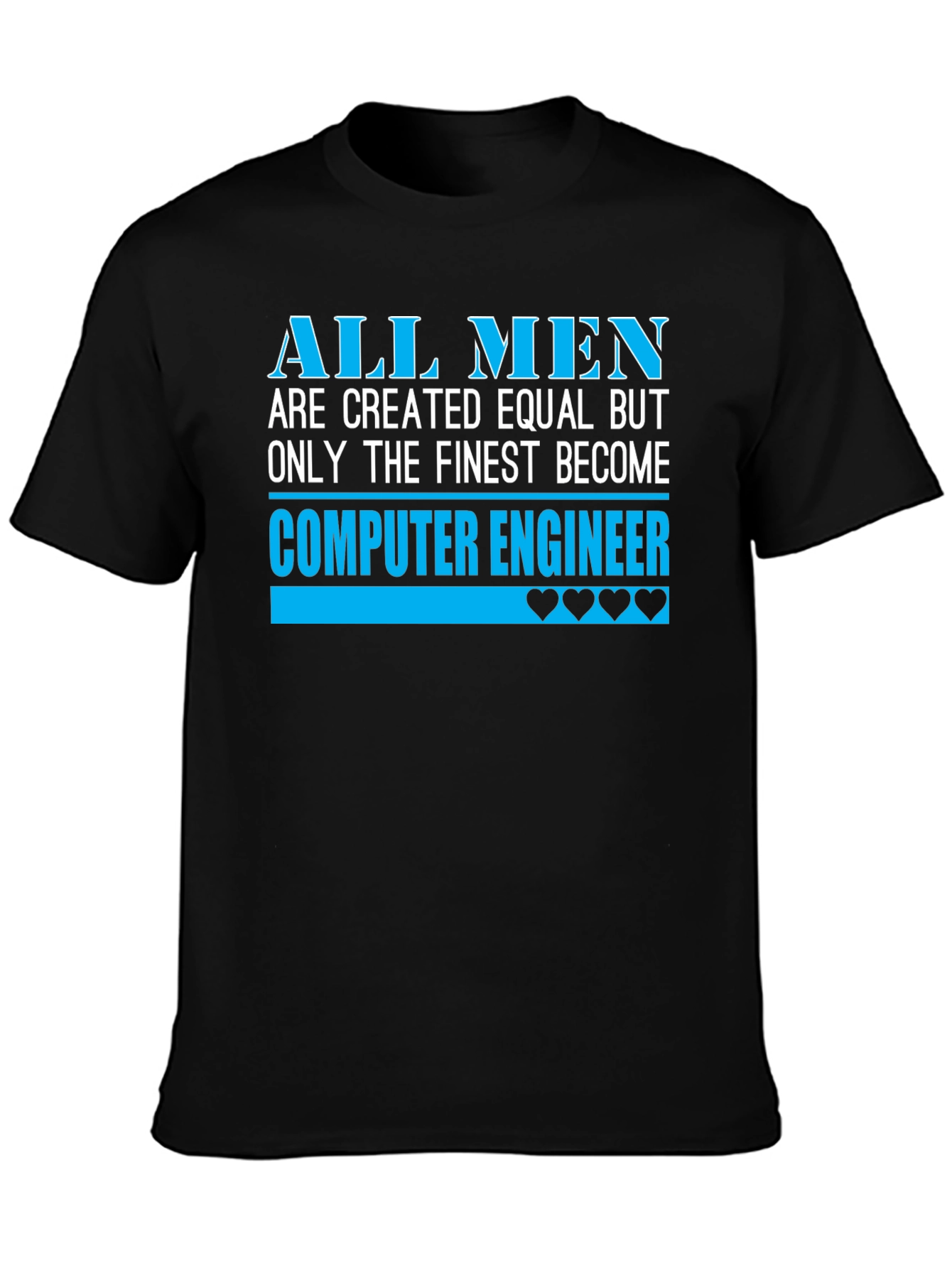 Finest Computer Engineer Graphic Tee - Black