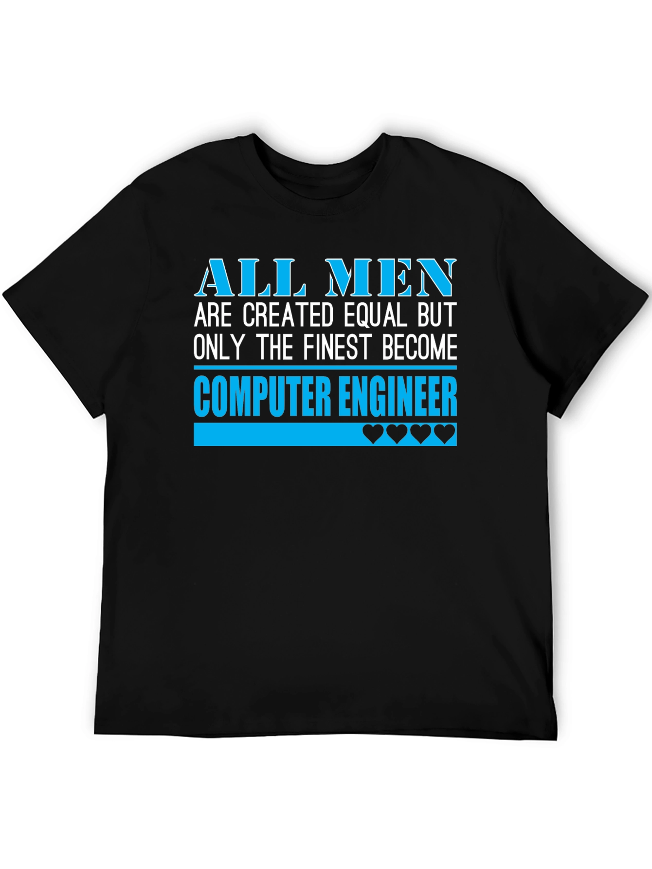 Finest Computer Engineer Graphic Tee - Black