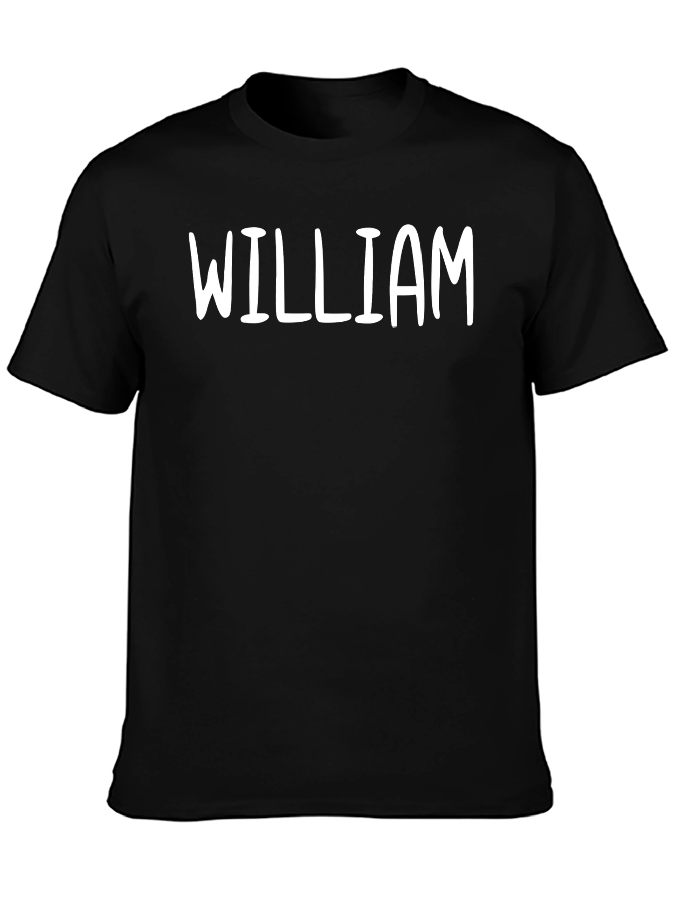 Personalized William Graphic T-Shirt - Black