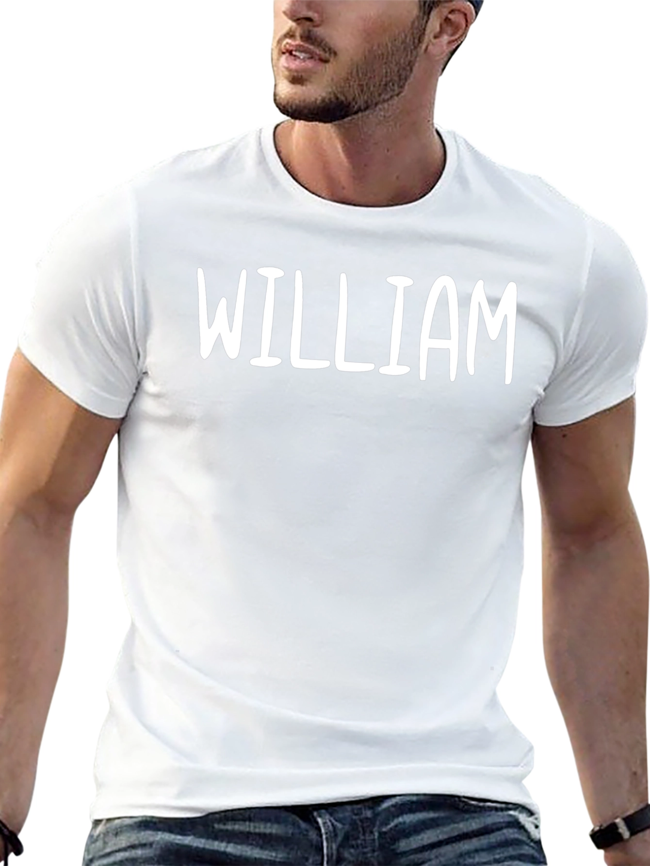 Personalized William Graphic T-Shirt - Black