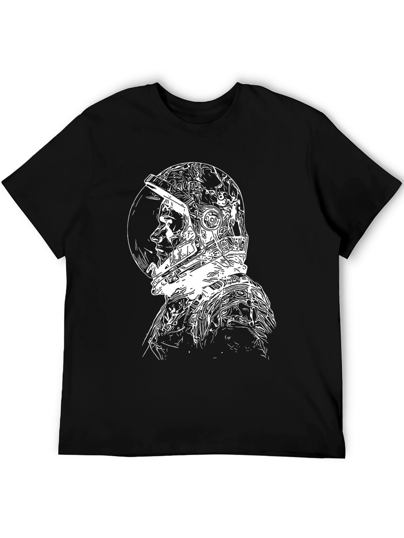 Astronaut Graphic Tee - Cool Black T-Shirt