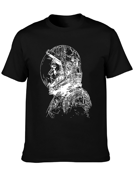 Astronaut Graphic Tee - Cool Black T-Shirt