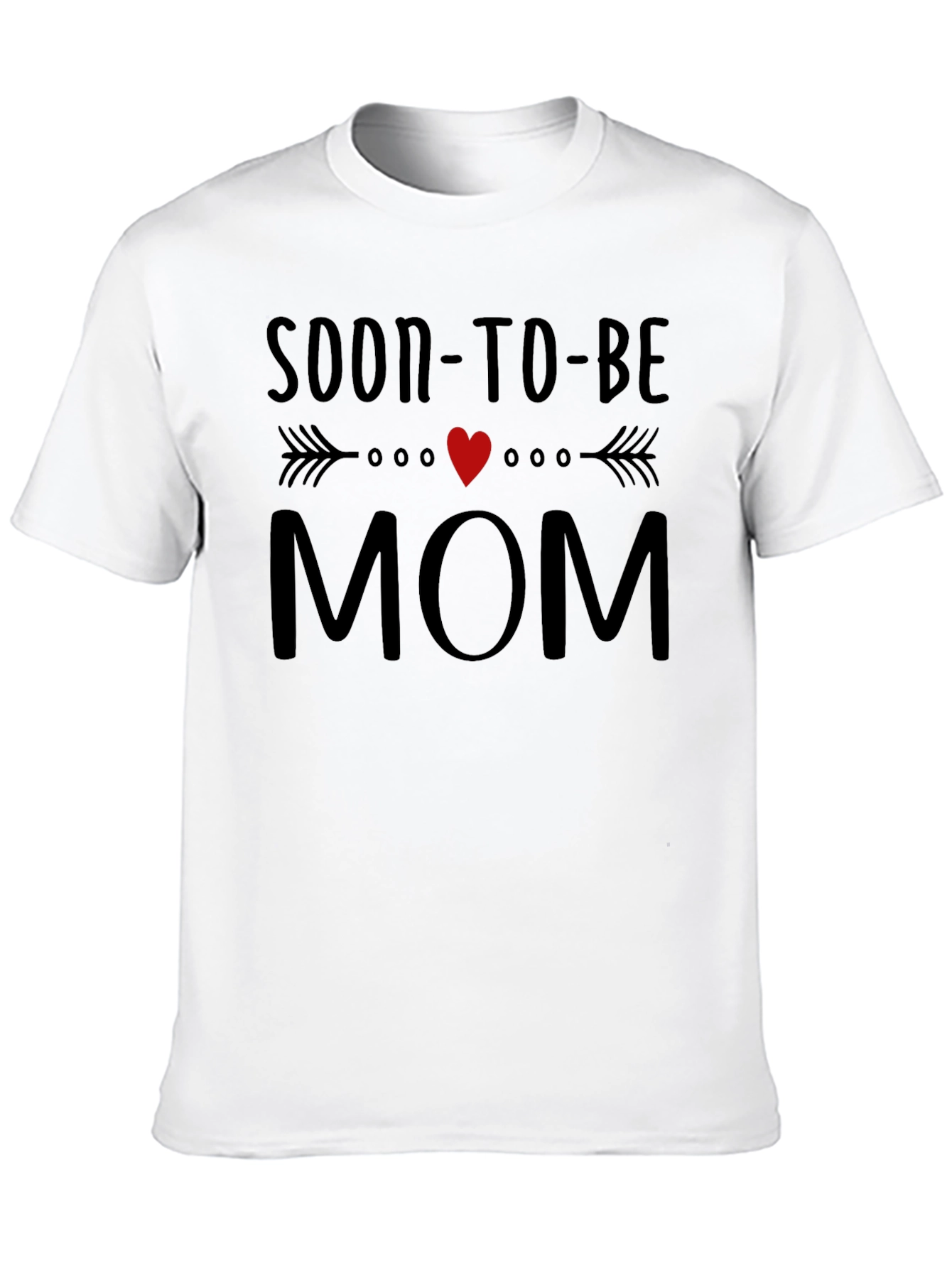 Soon-to-Be Mom Graphic Tee - Black