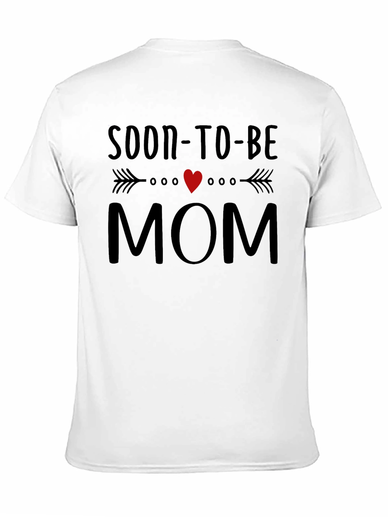 Soon-to-Be Mom Graphic Tee - Black