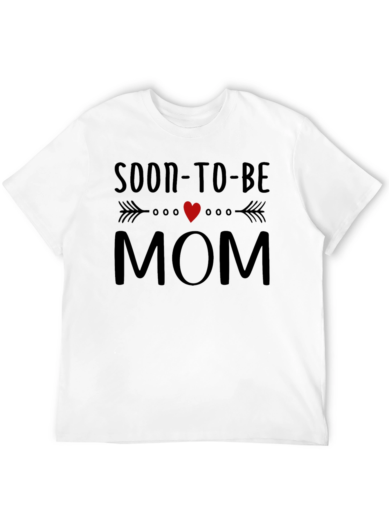 Soon-to-Be Mom Graphic Tee - Black