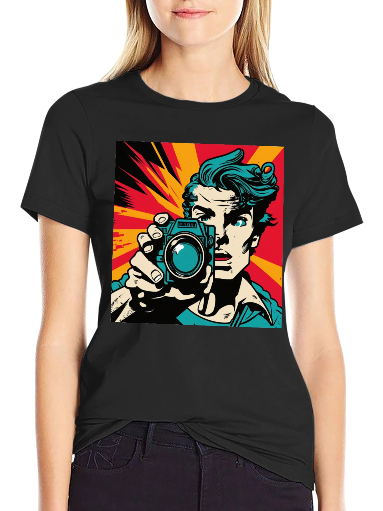 Retro Pop Art Photographer Graphic Tee