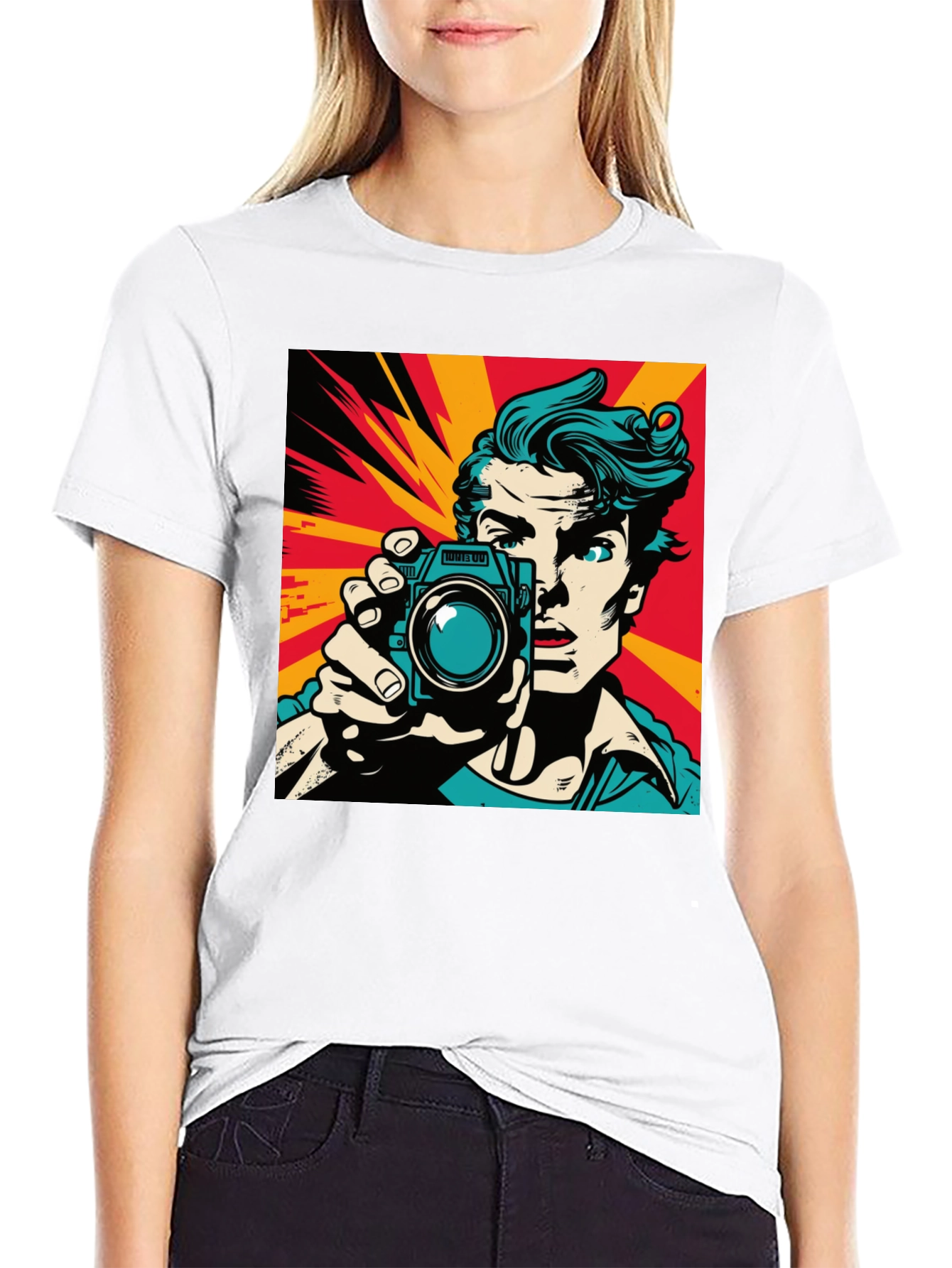 Retro Pop Art Photographer Graphic Tee