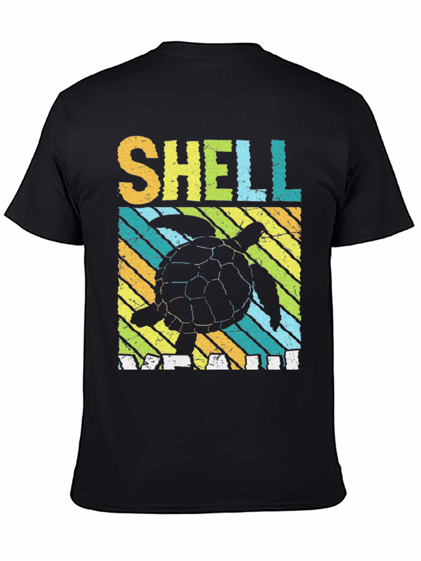 Shell Yeah Turtle T-Shirt - Relaxed Fit Black Tee