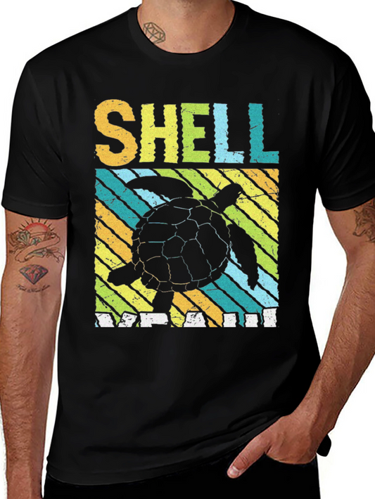 Shell Yeah Turtle T-Shirt - Relaxed Fit Black Tee