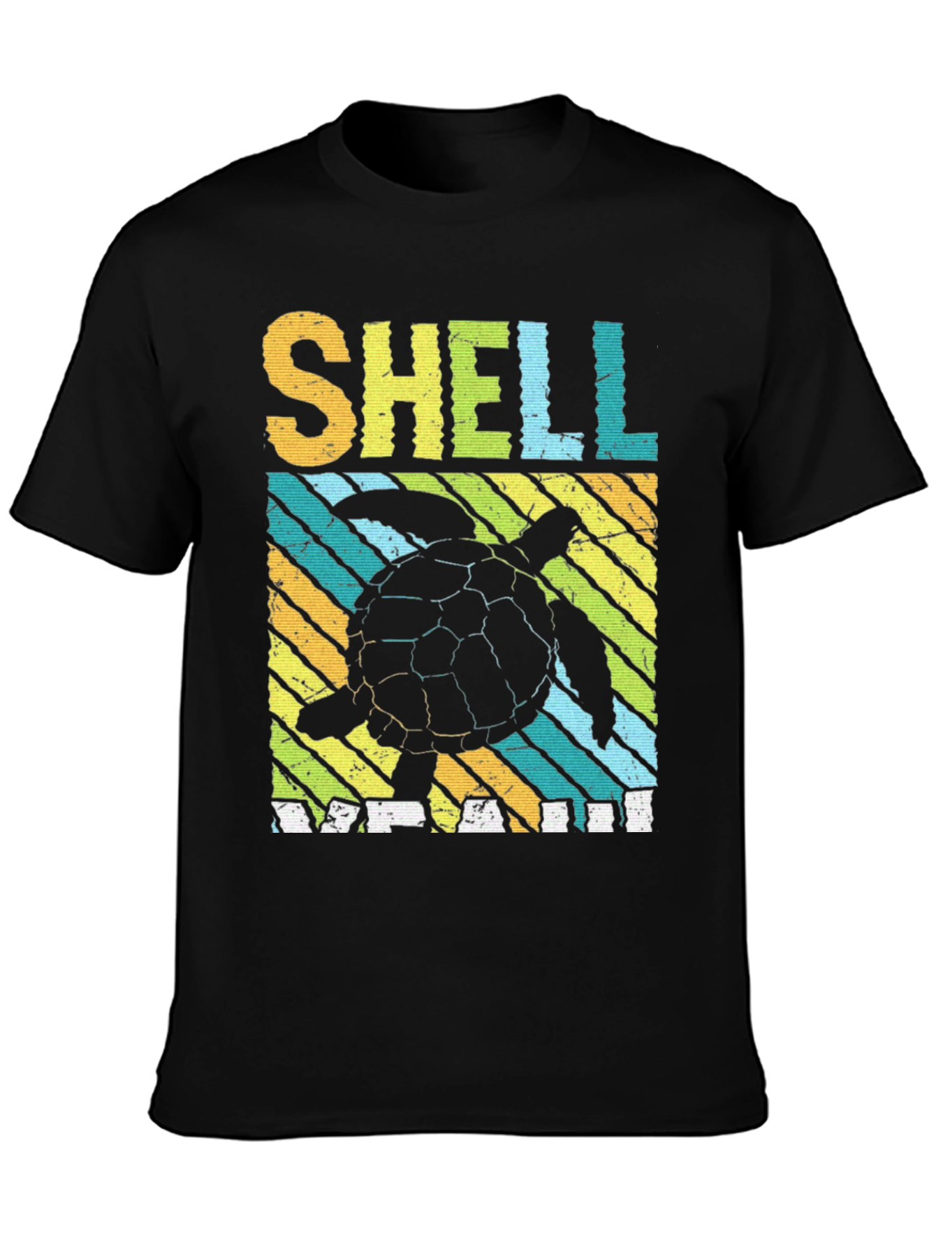 Shell Yeah Turtle T-Shirt - Relaxed Fit Black Tee