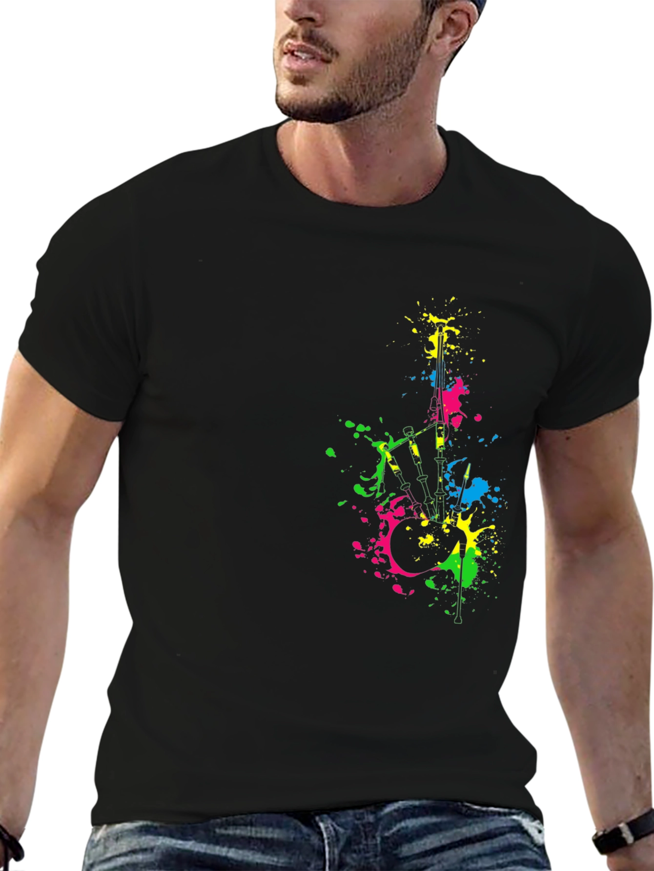 Abstract Bagpipes T-Shirt
