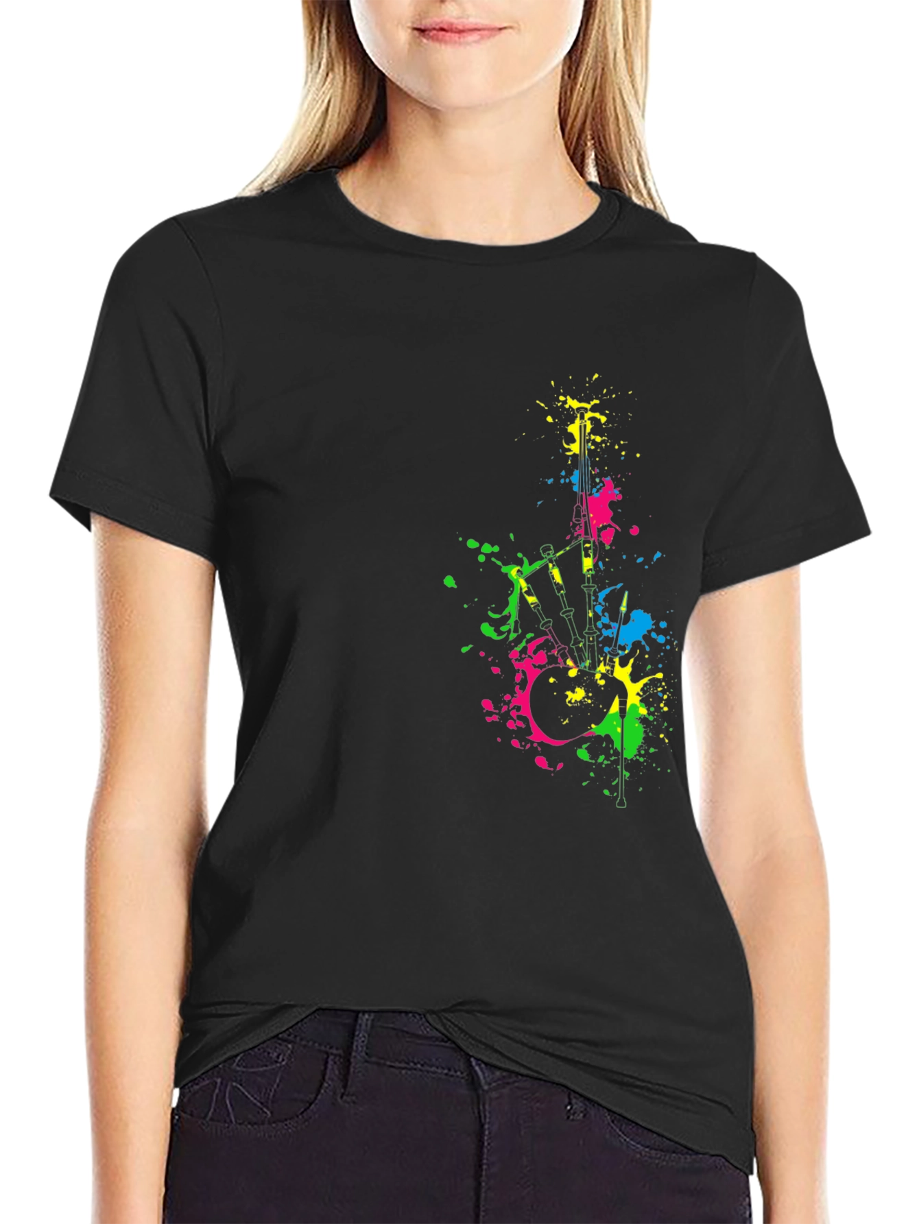 Abstract Bagpipes T-Shirt