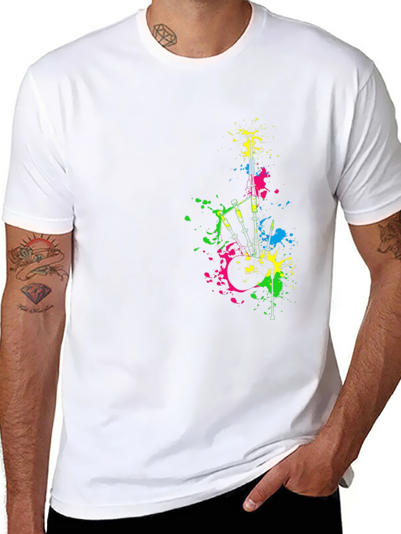 Abstract Bagpipes T-Shirt