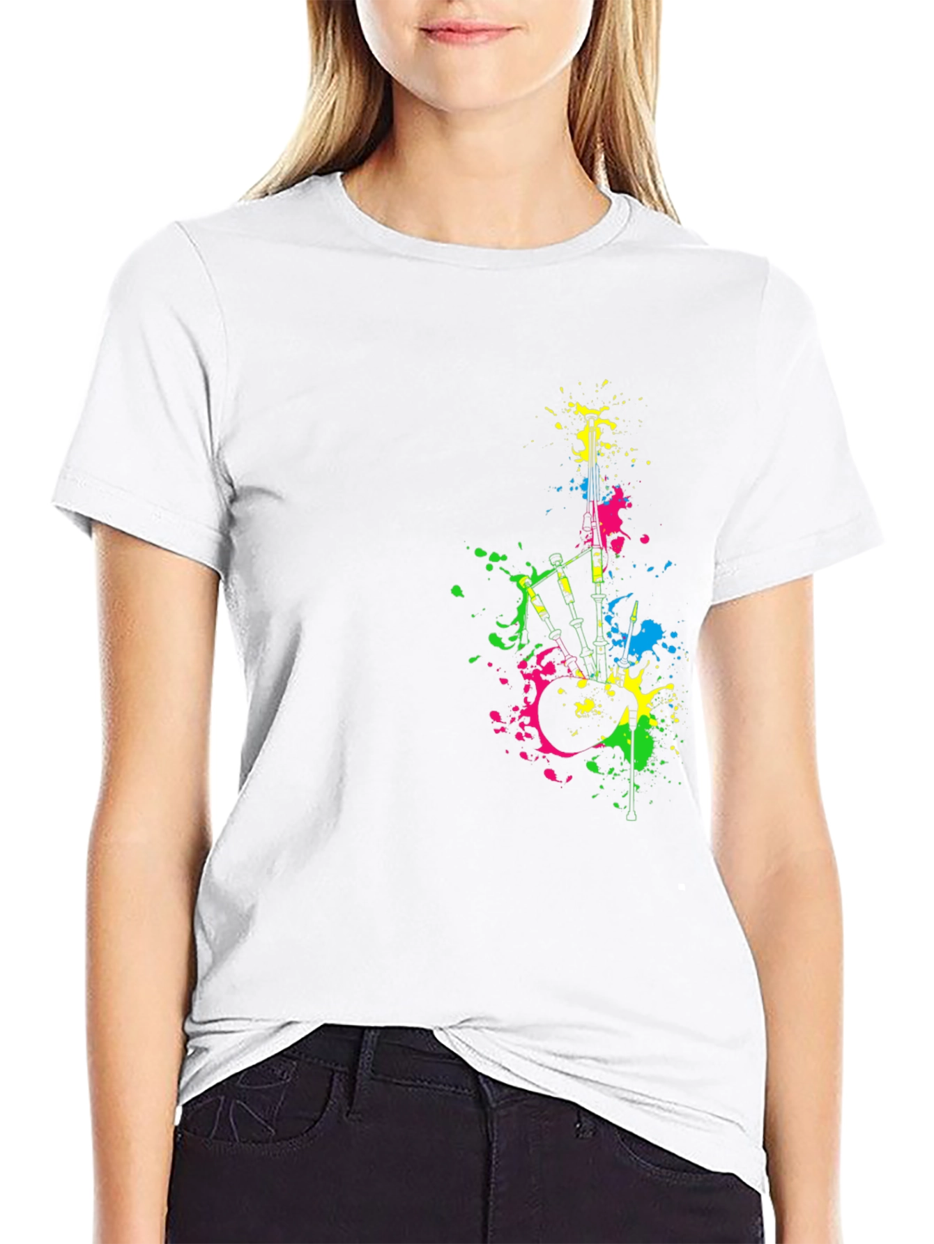 Abstract Bagpipes T-Shirt