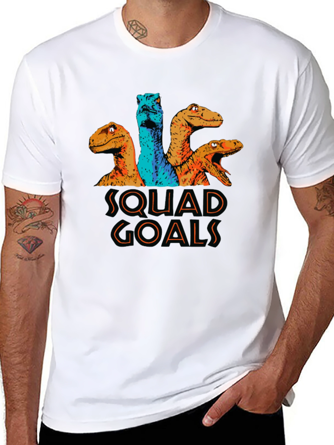 Squad Goals Dinosaur Graphic Tee