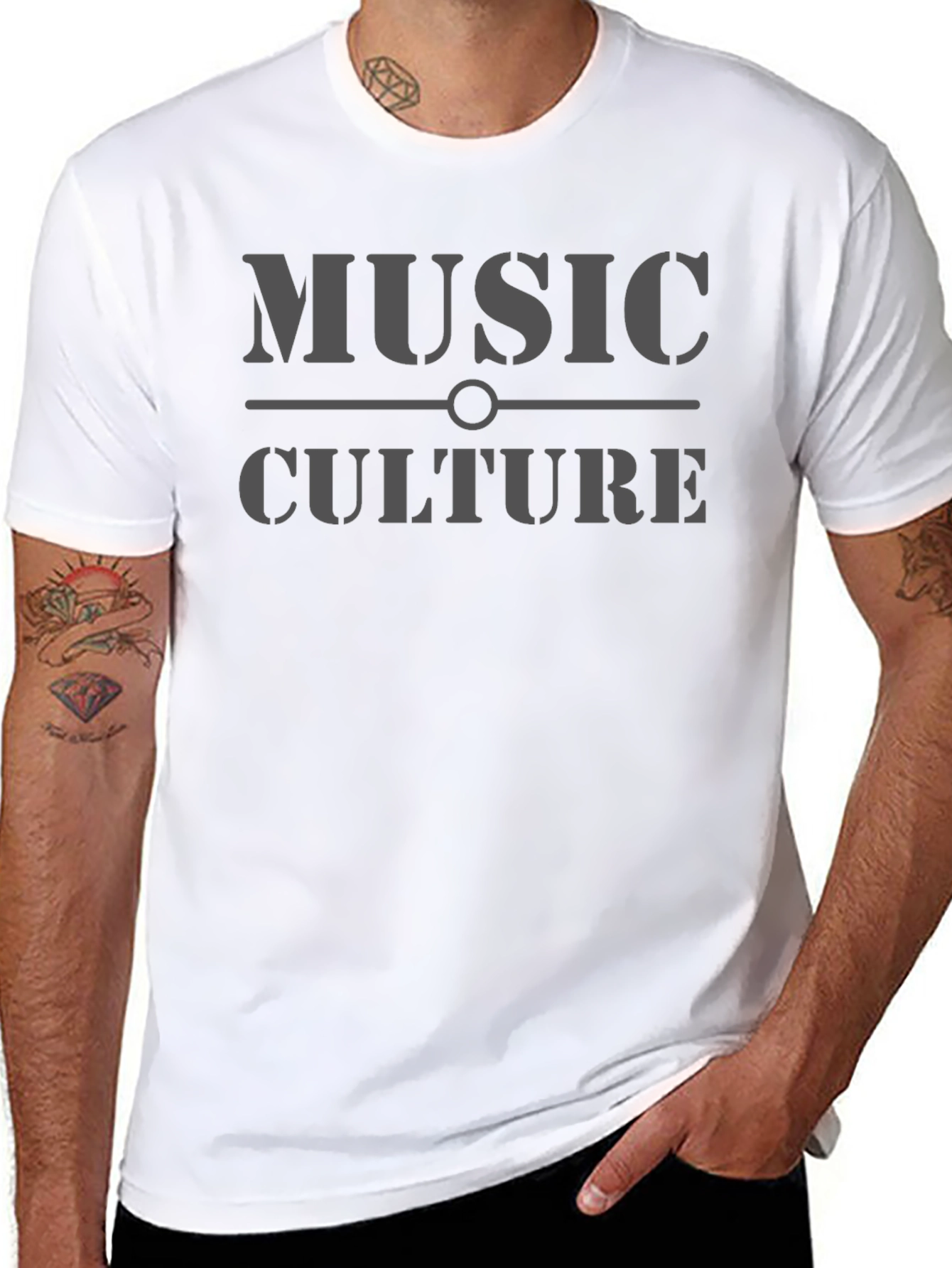 Music Culture Graphic Tee - Stylish Black T-Shirt