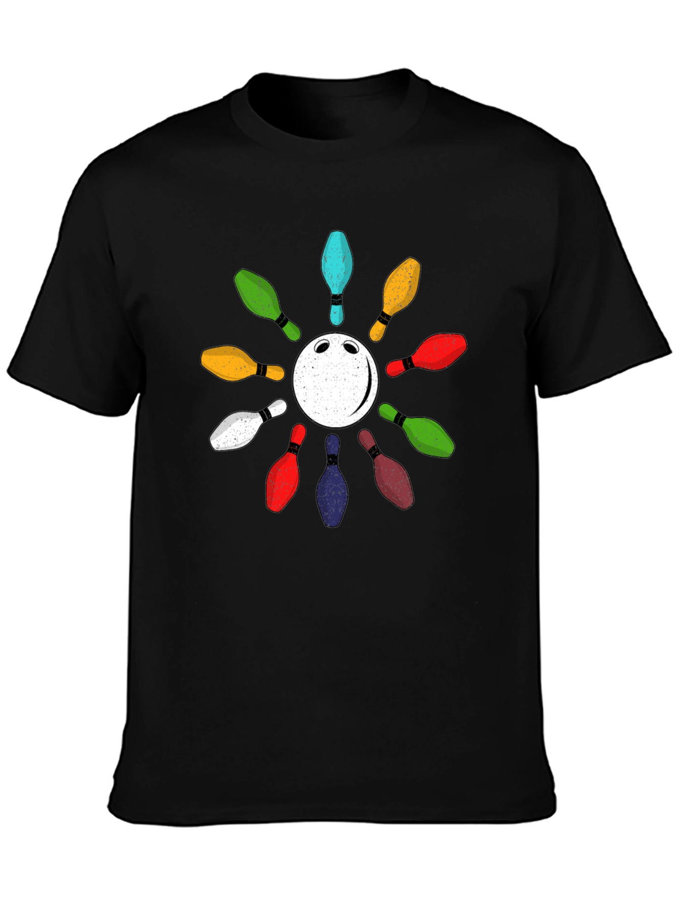 Bowling Pin Circle Graphic Tee