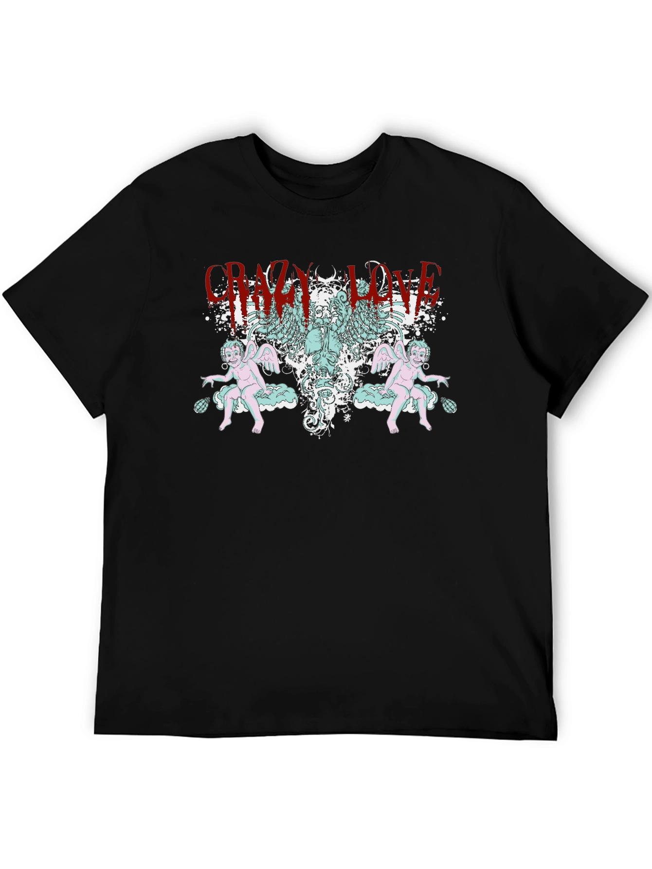 Crazy Love Graphic T-Shirt - Black