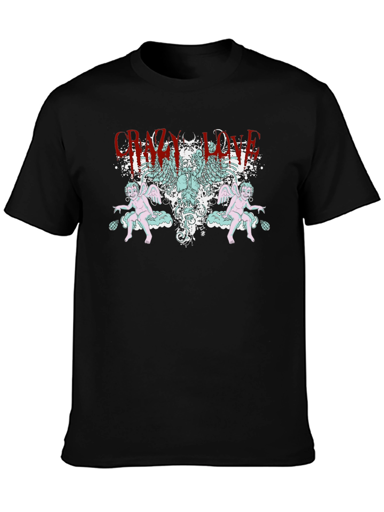 Crazy Love Graphic T-Shirt - Black