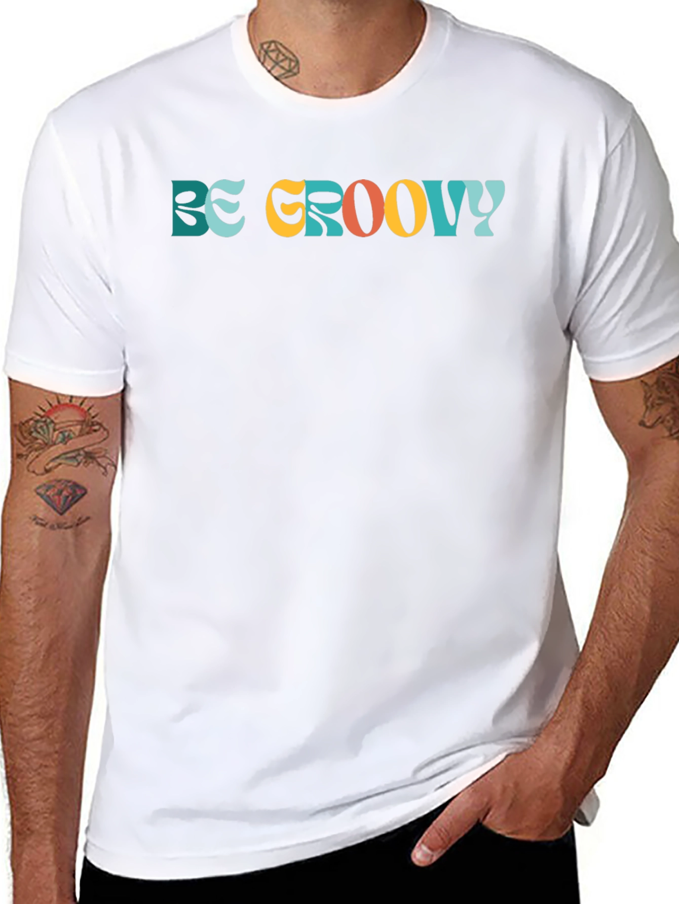 Be Groovy Retro Graphic Tee - Short Sleeve