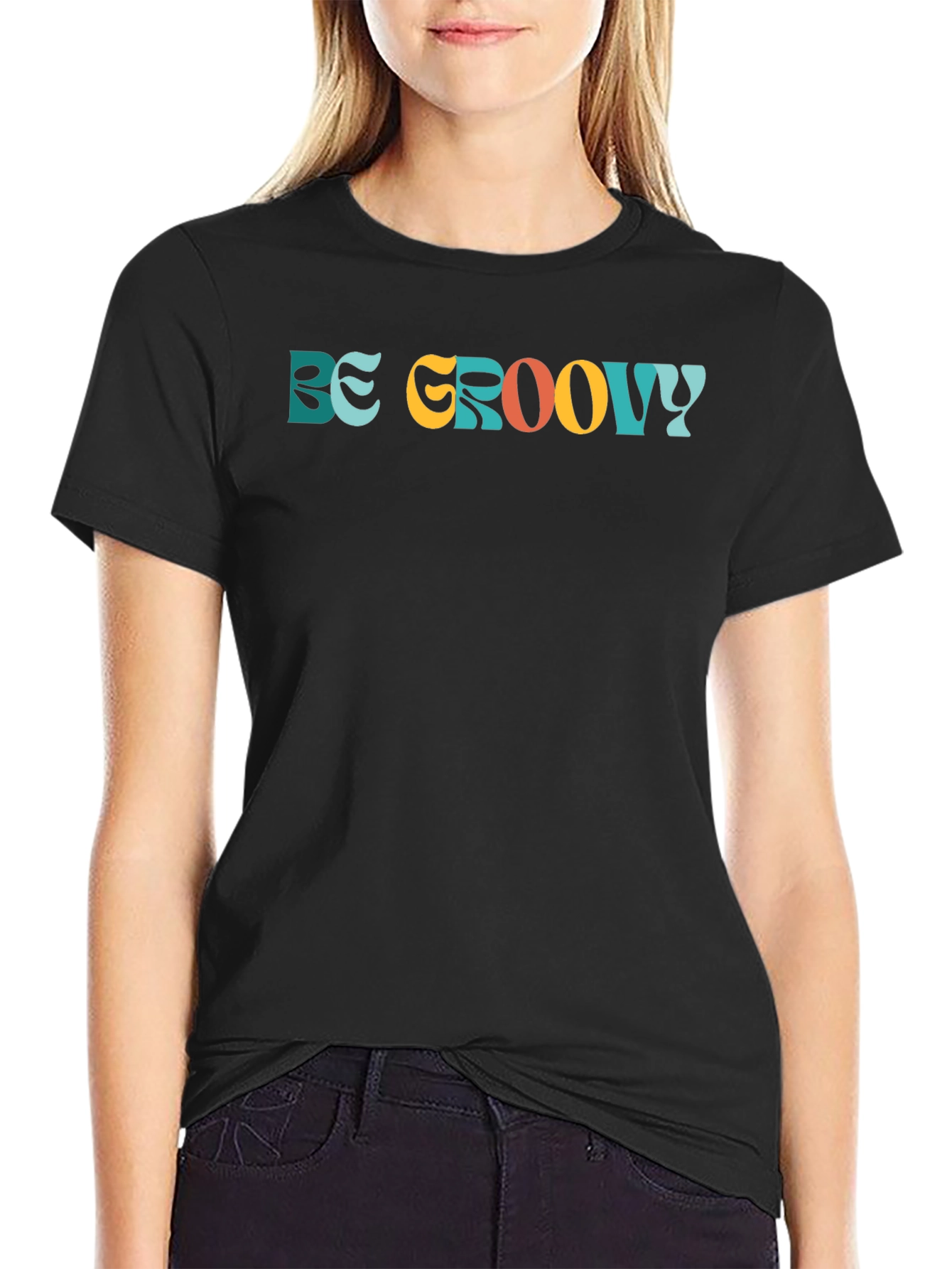 Be Groovy Retro Graphic Tee - Short Sleeve