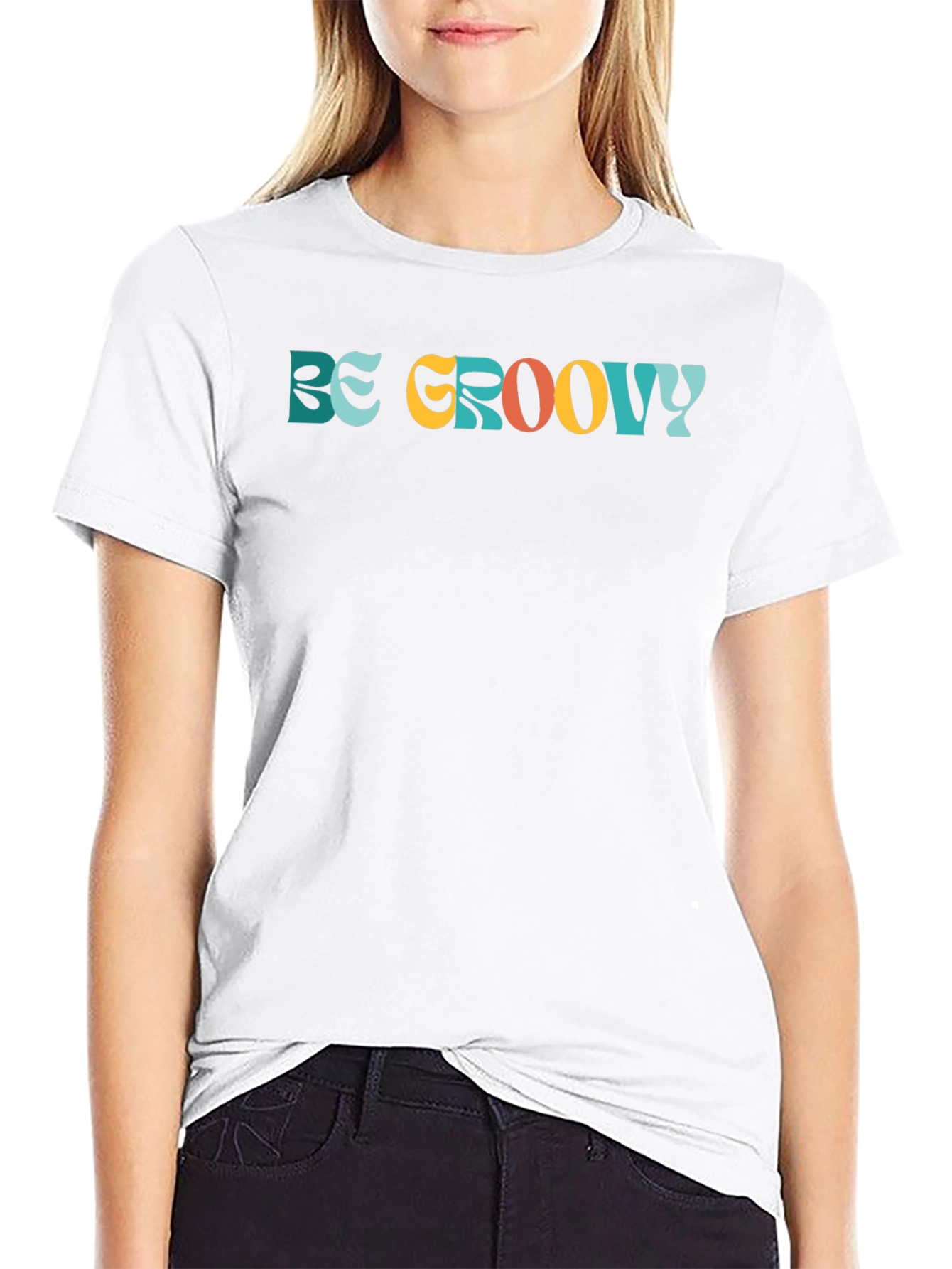 Be Groovy Retro Graphic Tee - Short Sleeve