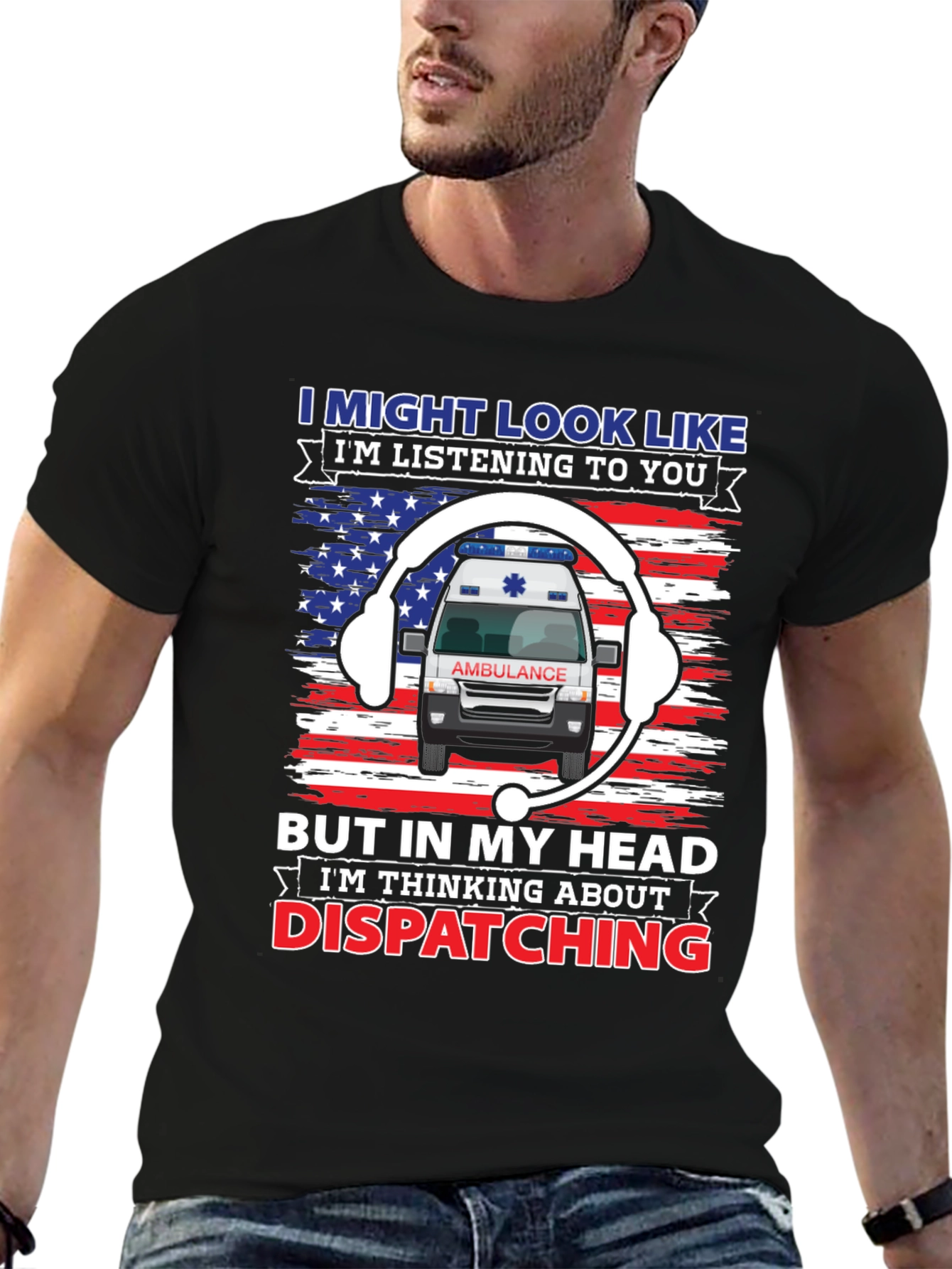 EMS Dispatcher T-Shirt - Funny Ambulance Design
