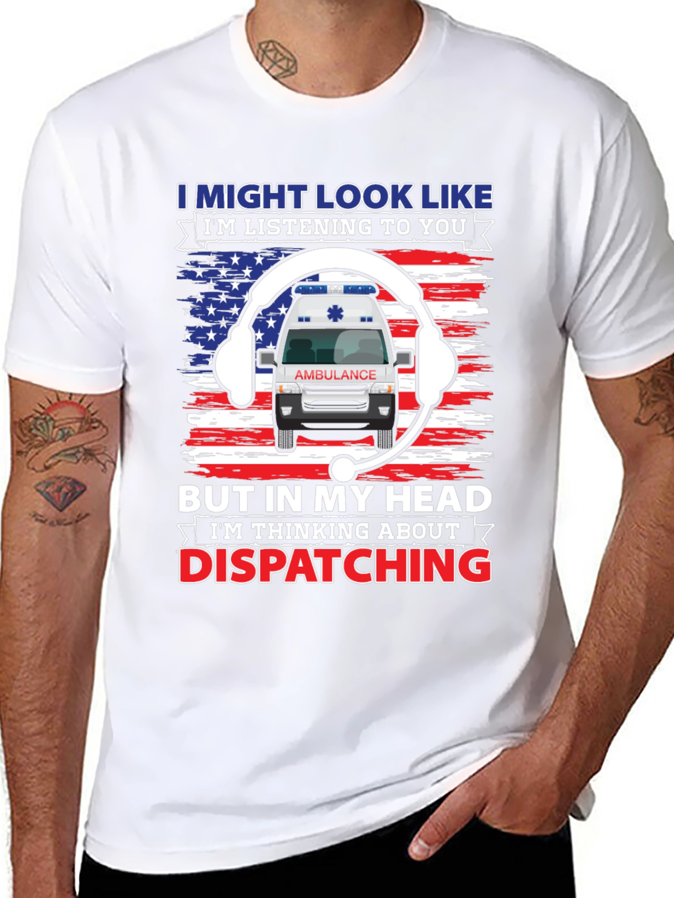 EMS Dispatcher T-Shirt - Funny Ambulance Design