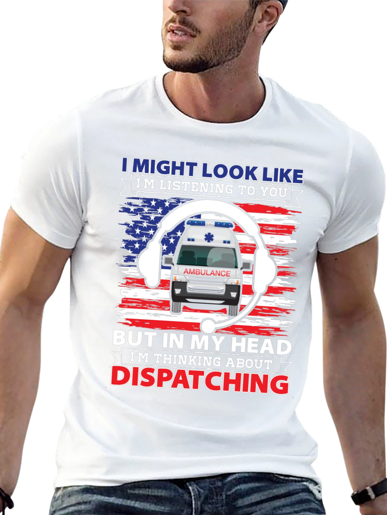 EMS Dispatcher T-Shirt - Funny Ambulance Design