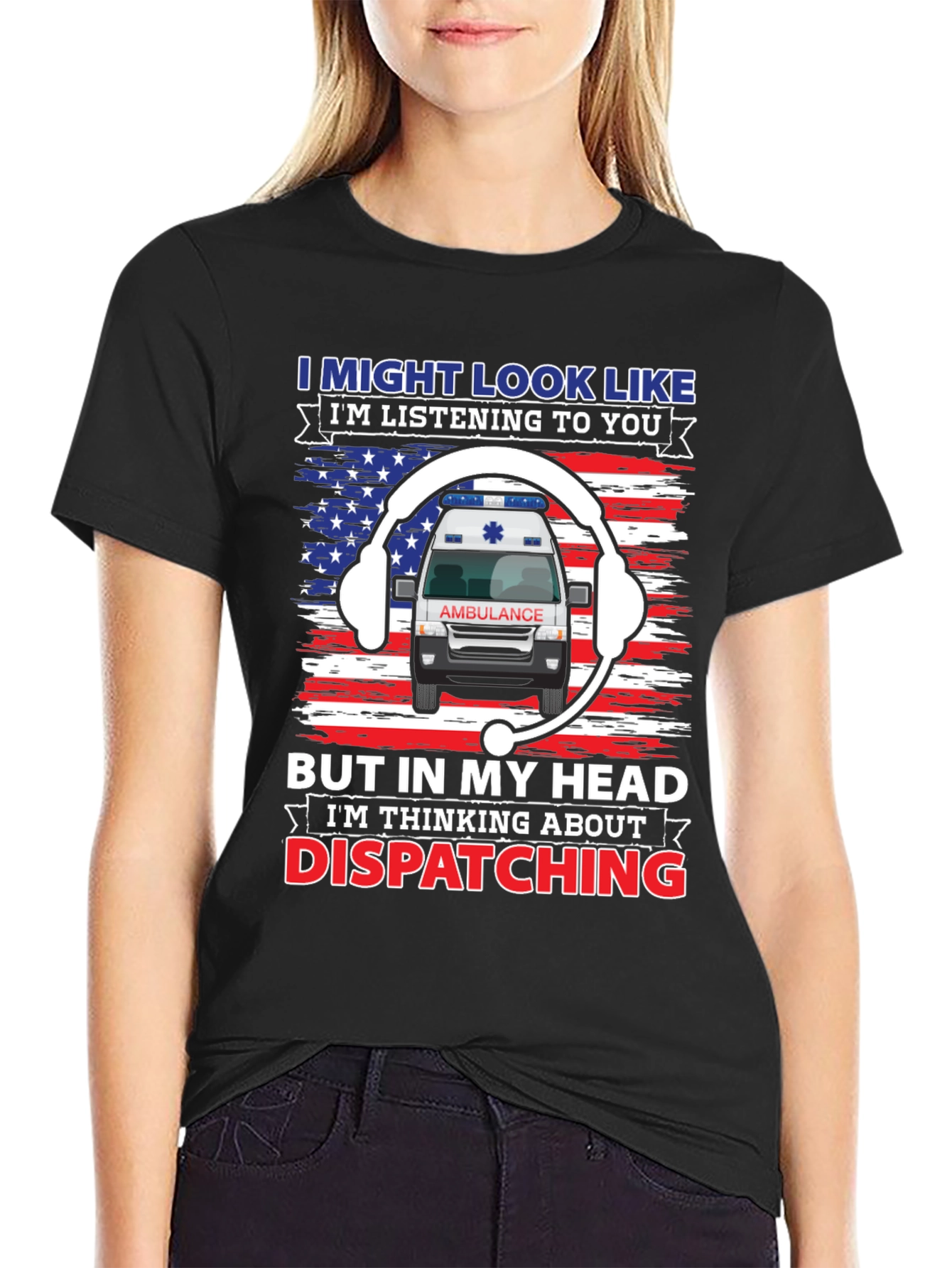 EMS Dispatcher T-Shirt - Funny Ambulance Design
