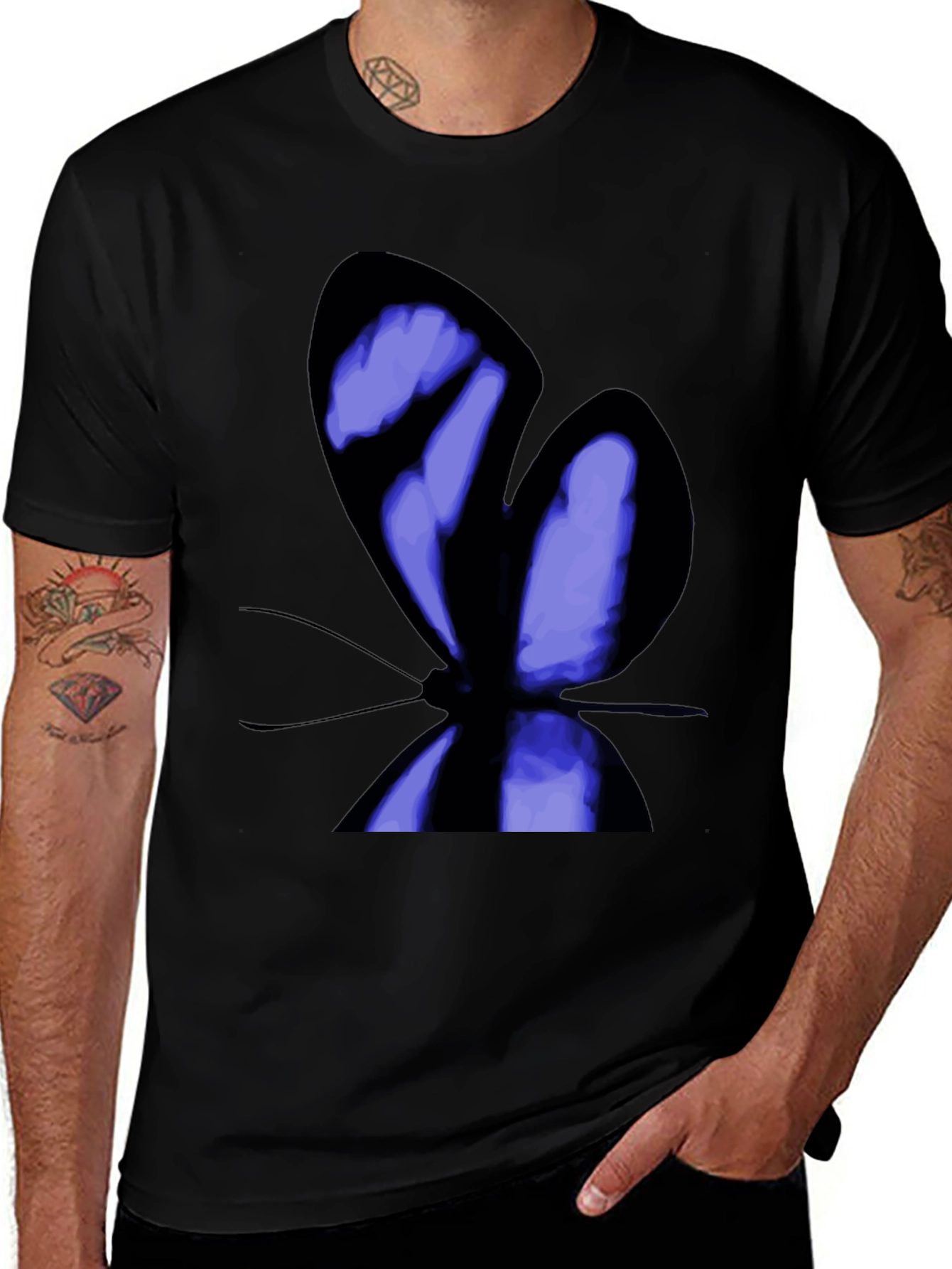Butterfly Graphic Print T-Shirt