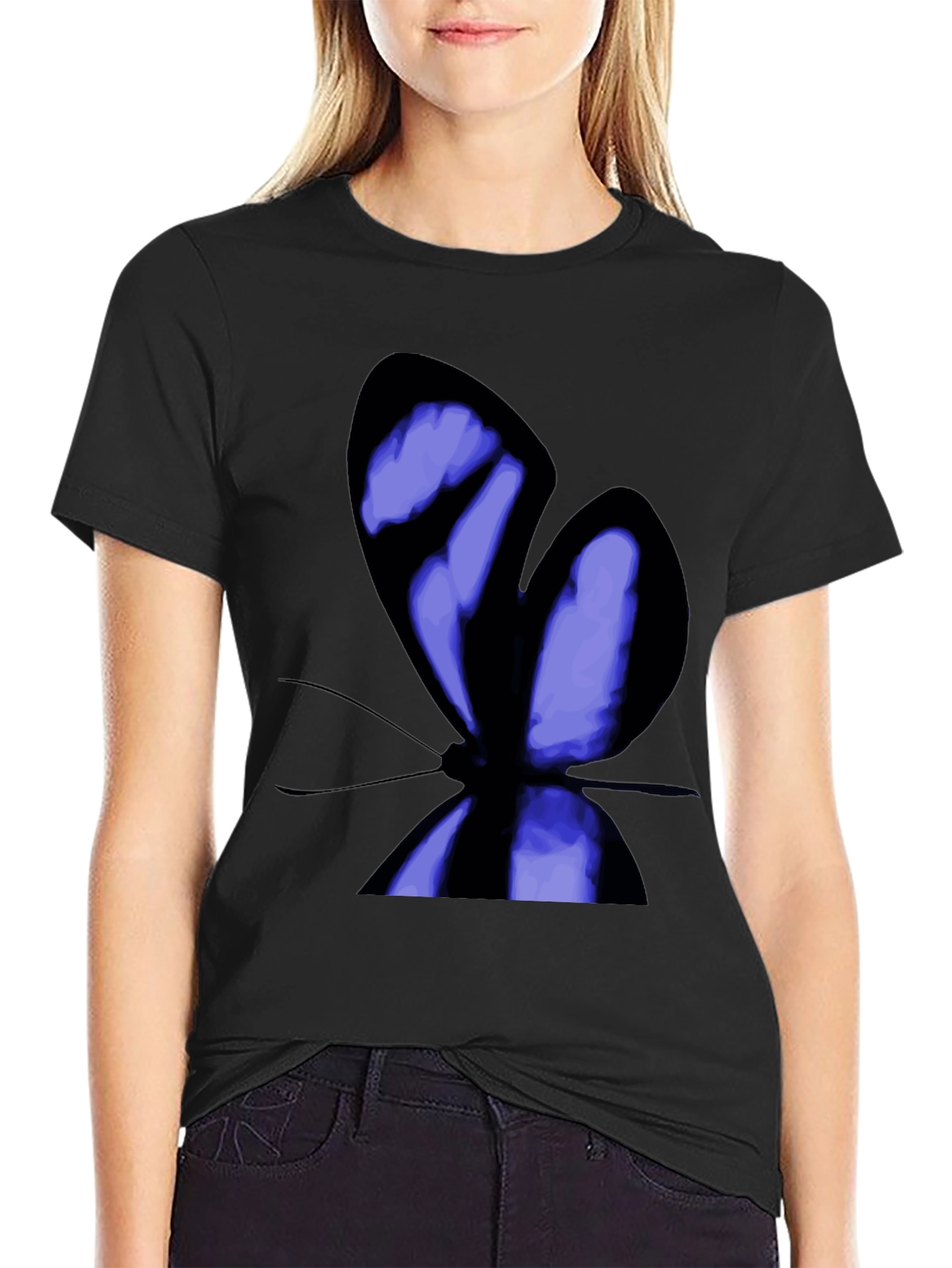 Butterfly Graphic Print T-Shirt