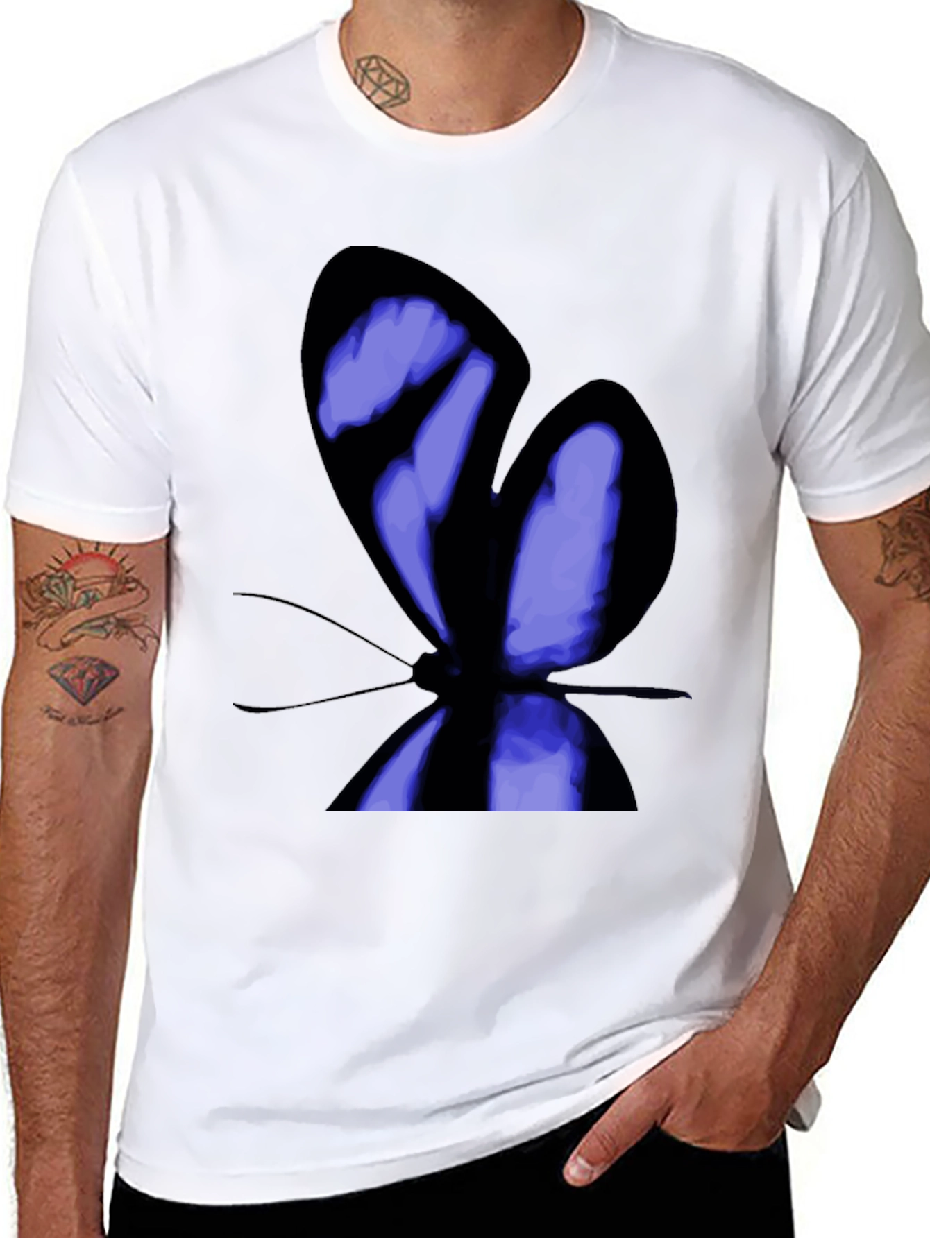 Butterfly Graphic Print T-Shirt