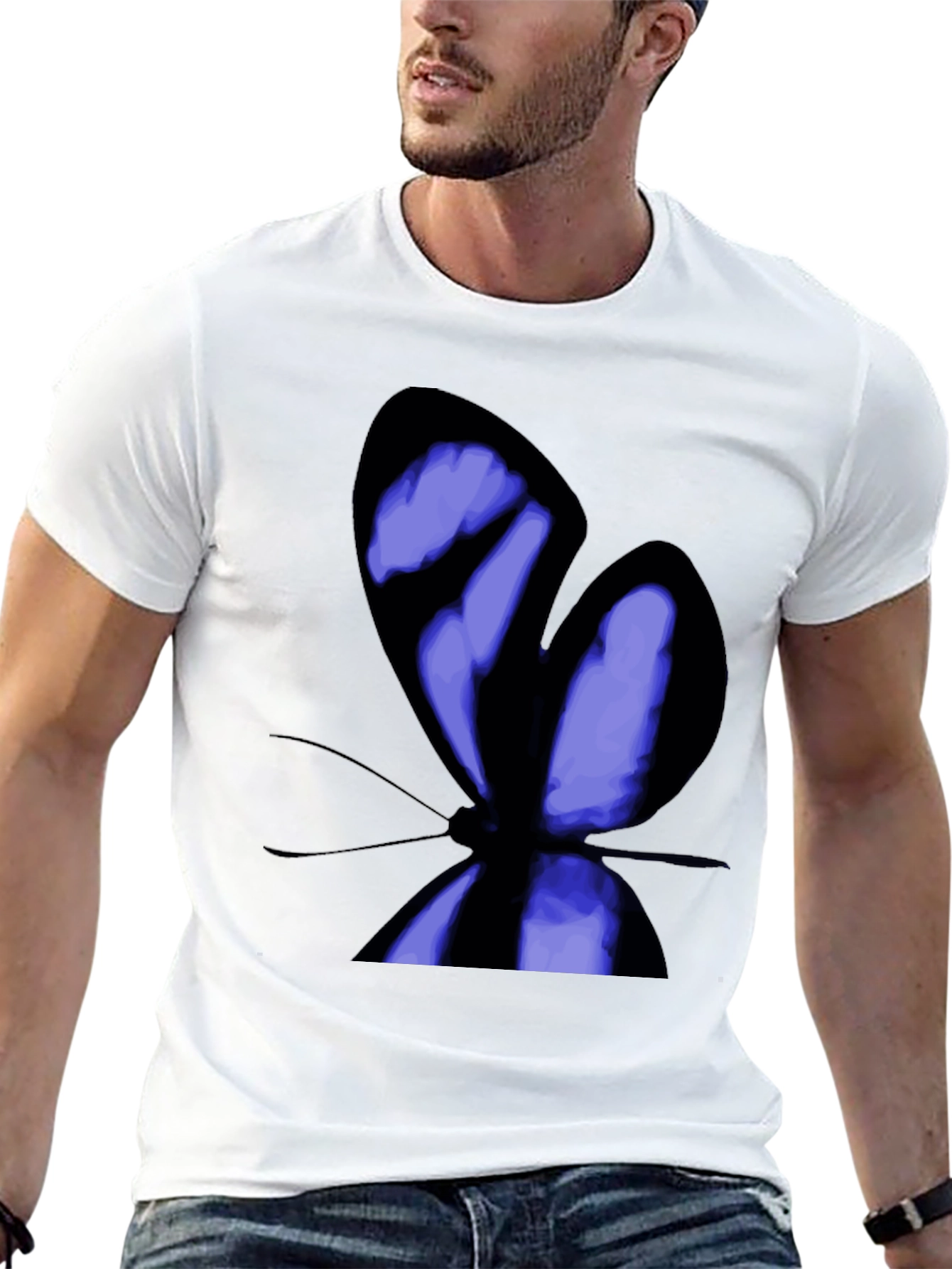 Butterfly Graphic Print T-Shirt