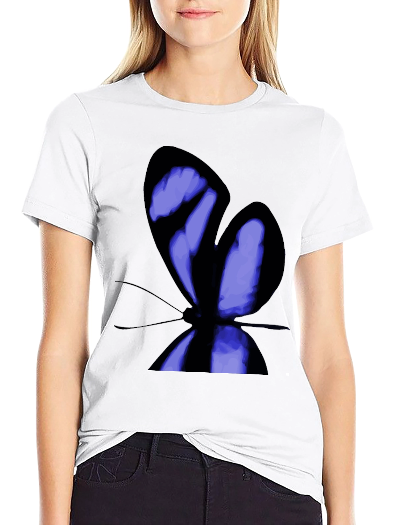 Butterfly Graphic Print T-Shirt