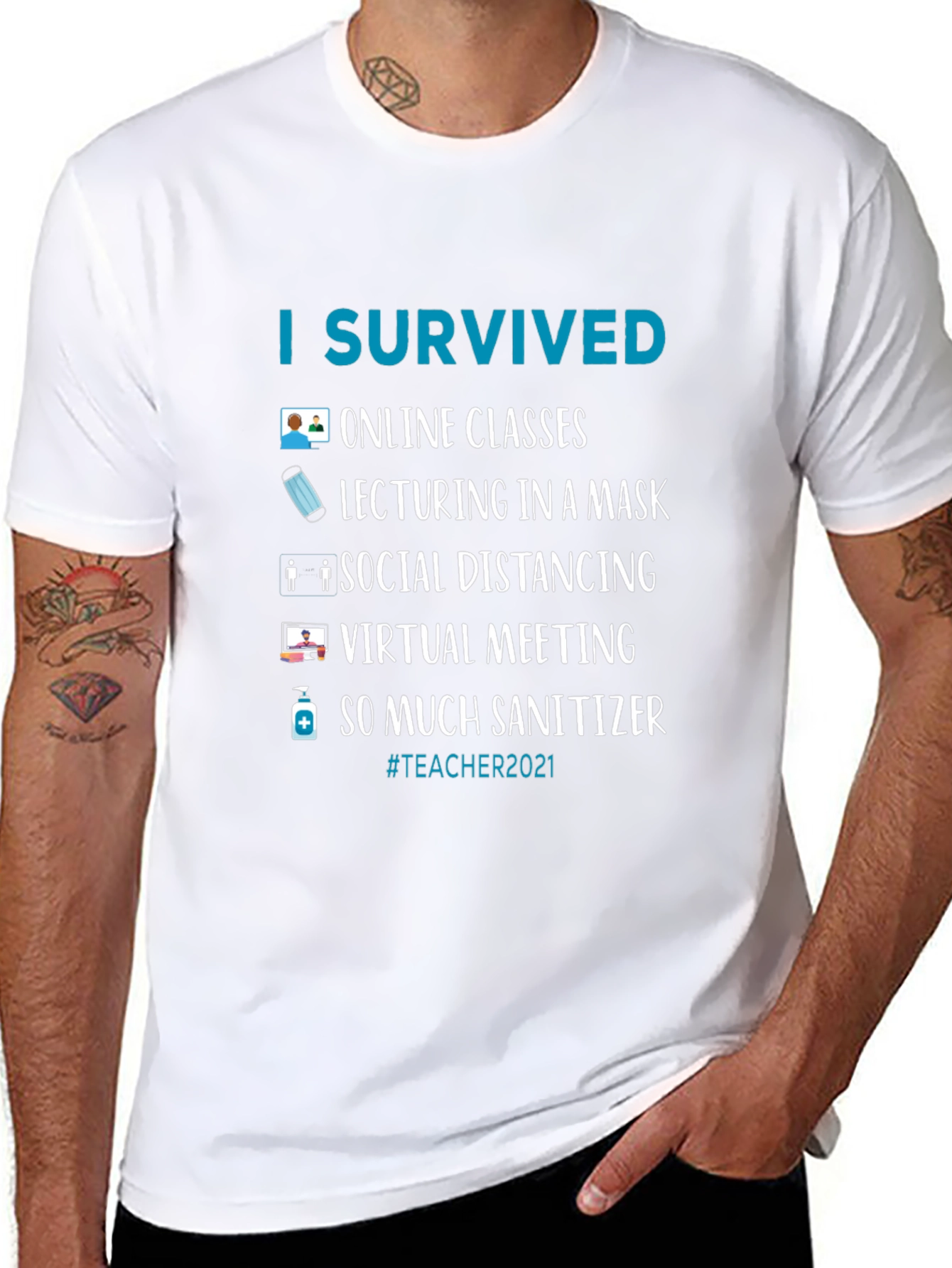 I Survived Teacher 2021 T-Shirt