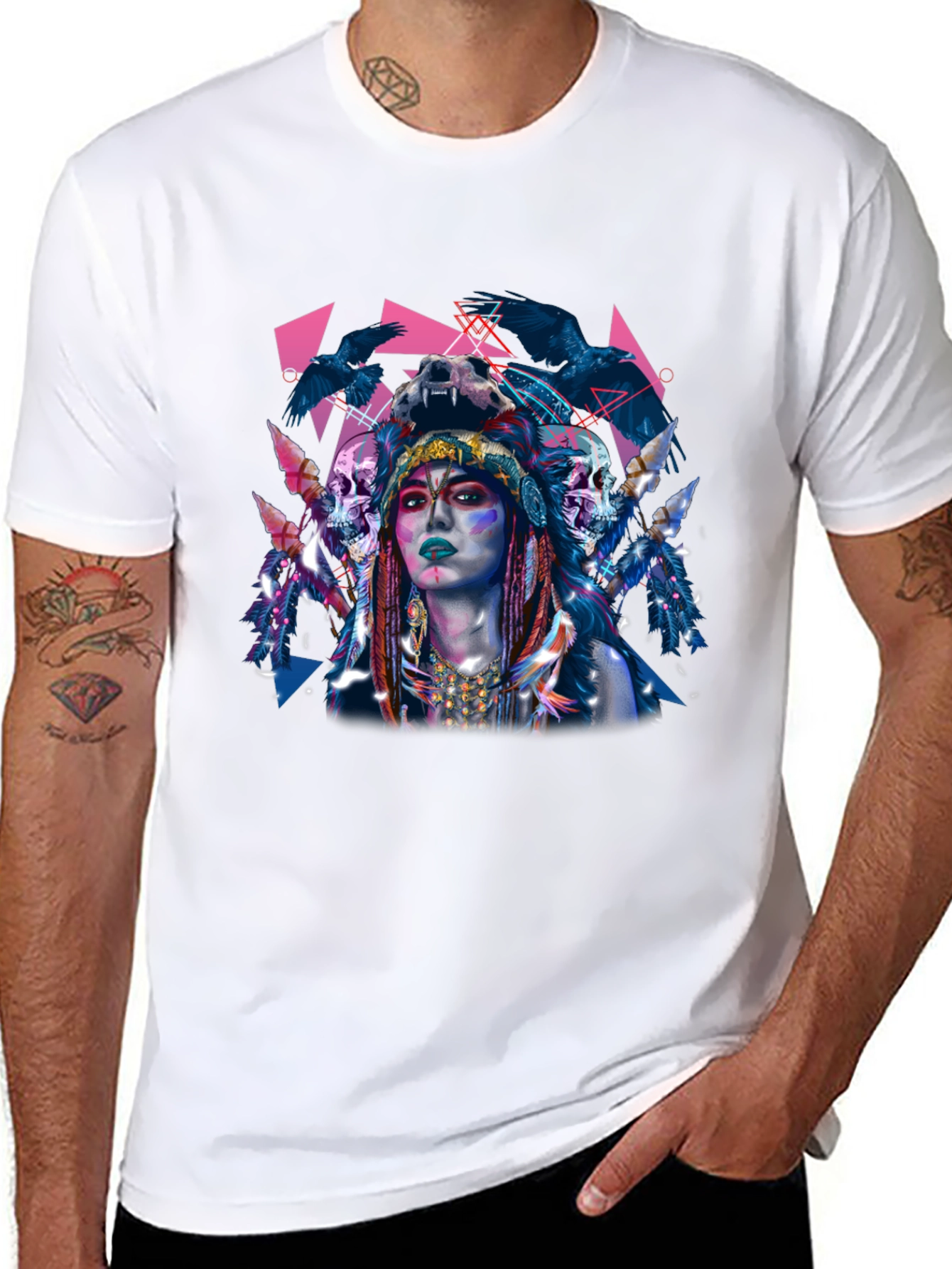 Raven Queen Graphic T-Shirt - Edgy Unique Design