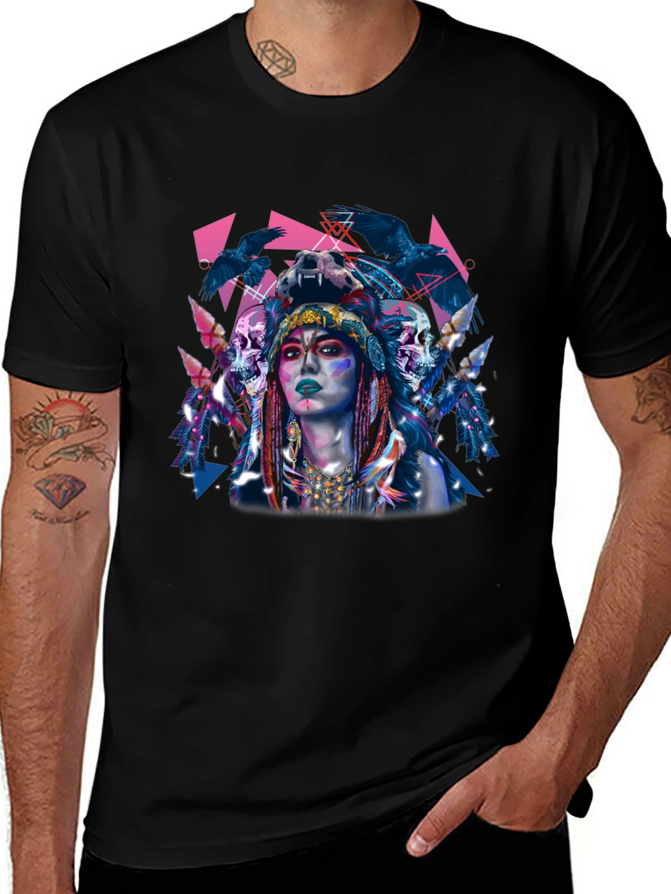 Raven Queen Graphic T-Shirt - Edgy Unique Design