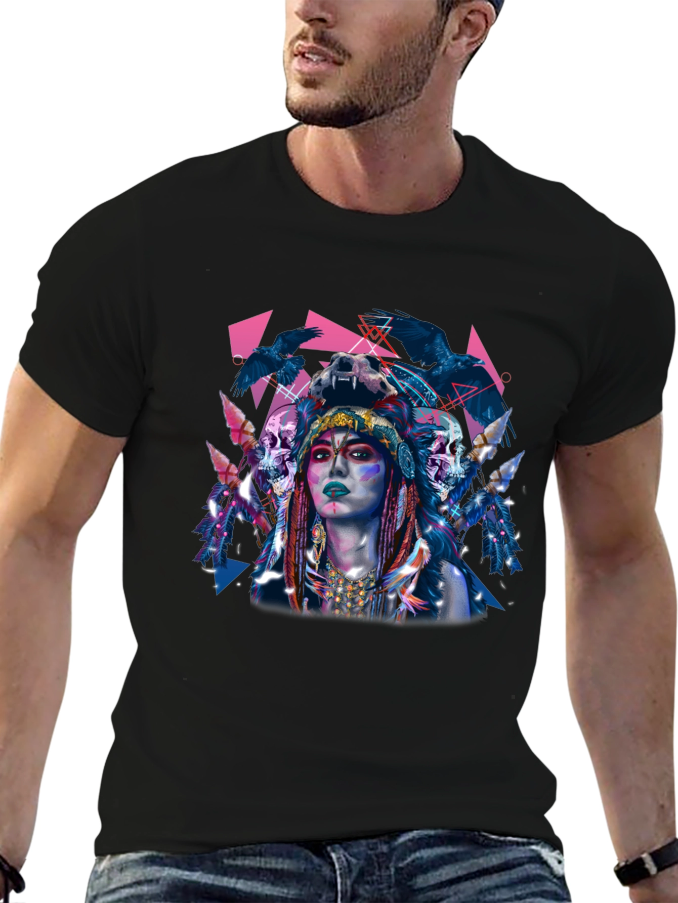 Raven Queen Graphic T-Shirt - Edgy Unique Design